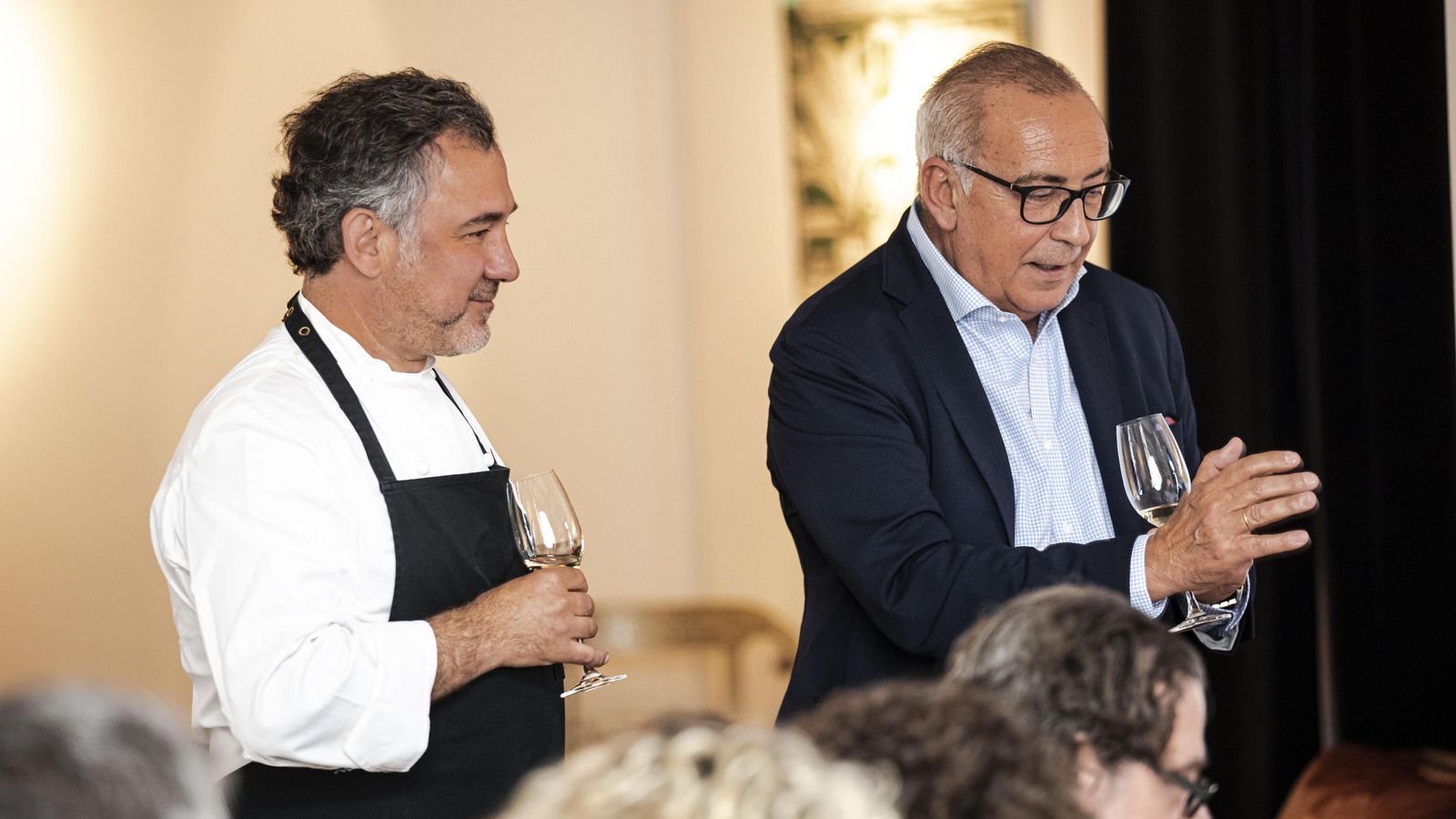 Antonio Flores, enólogo de González Byass, y François Chartier.