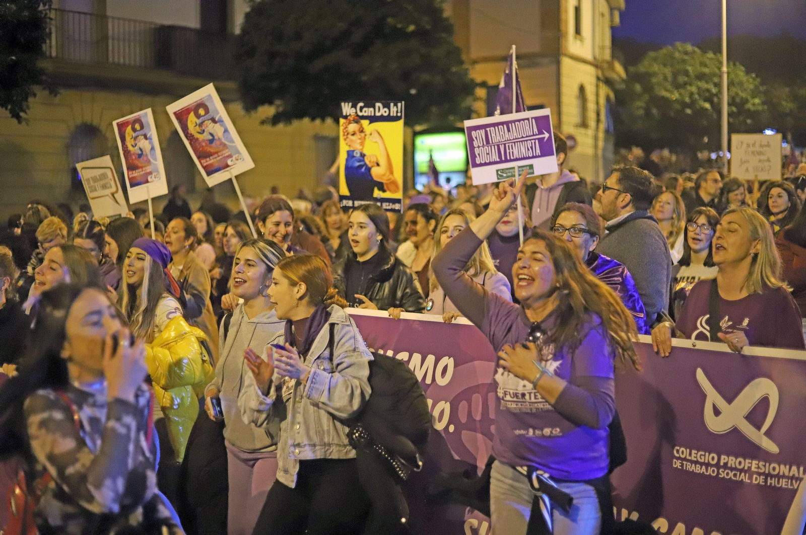 Imágenes de la manifestación del 8 de marzo, Día Internacional de la Mujer
