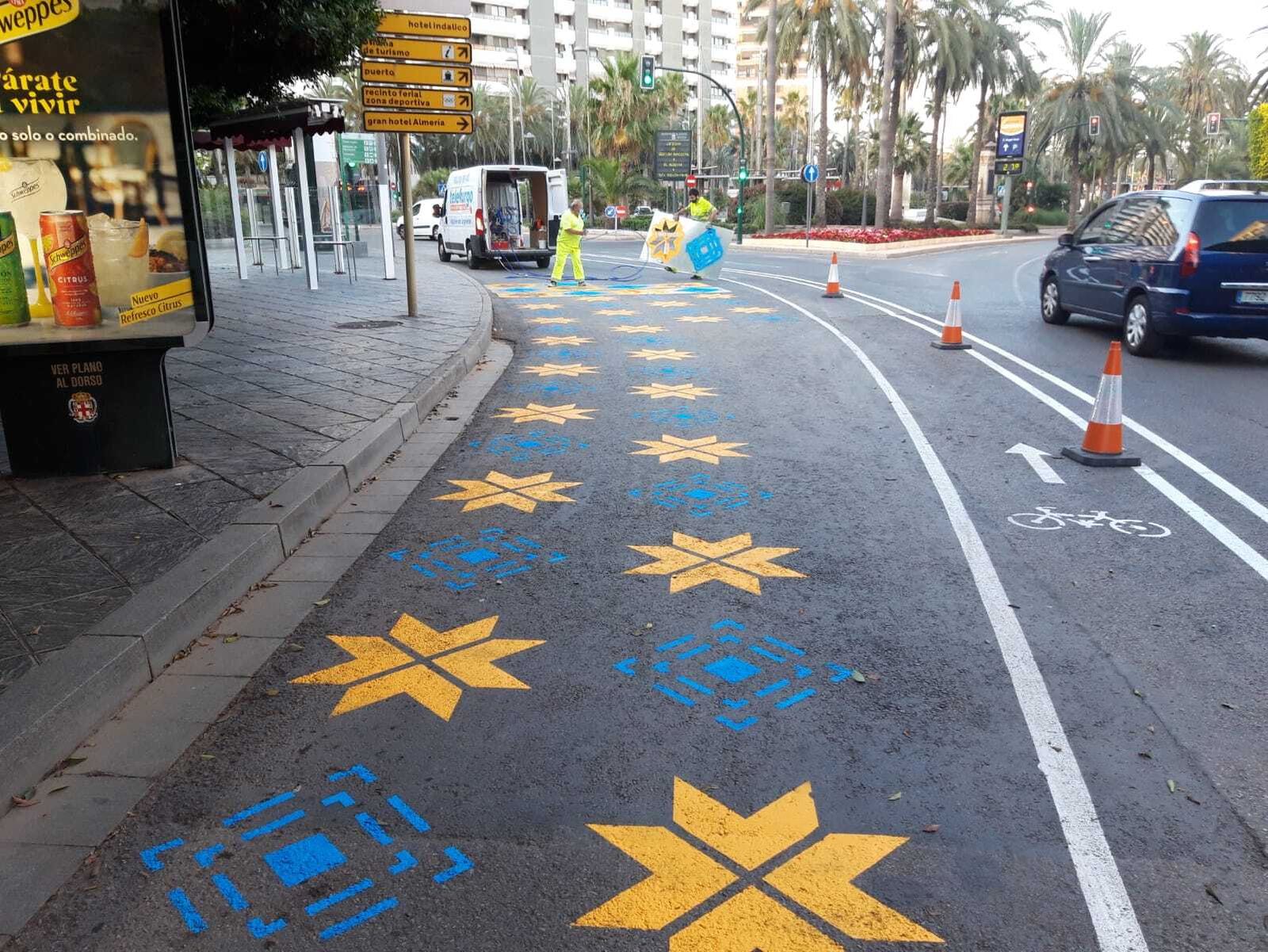 Carril de movilidad activa del Paseo de Almería