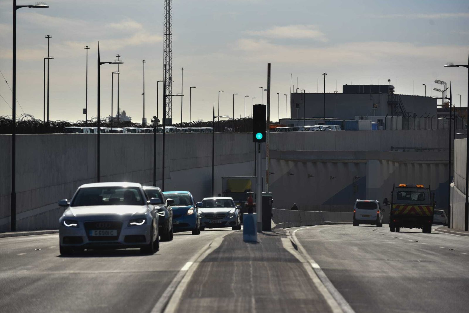 El nuevo túnel de Gibraltar en su primer día de funcionamiento