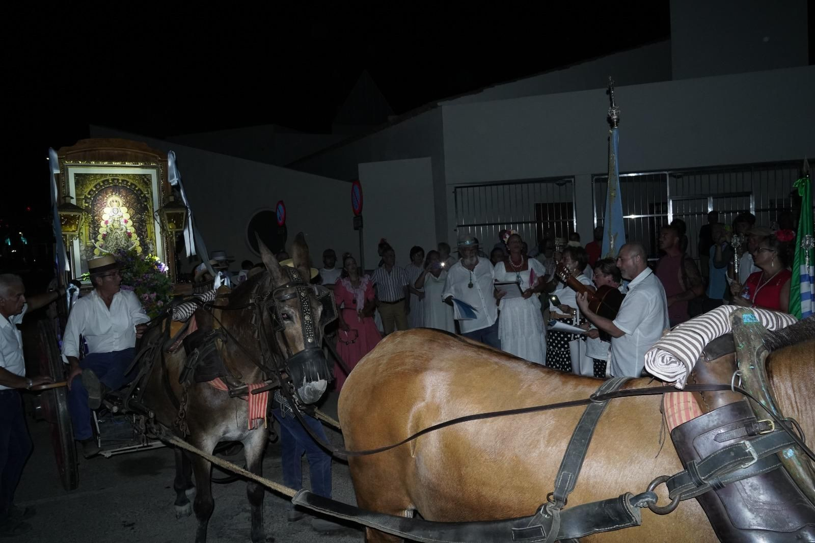Momento de la romería.