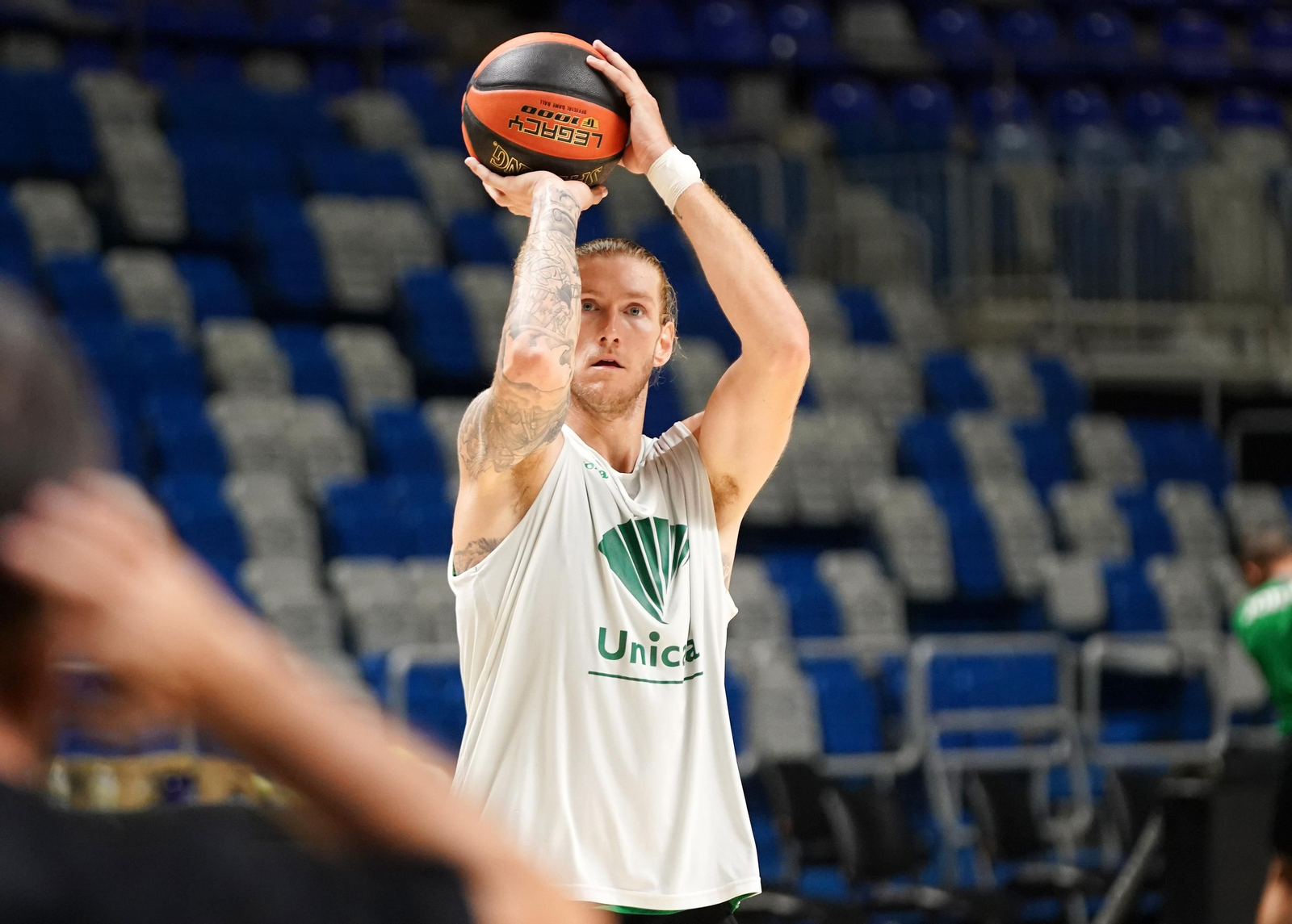 El entrenamiento del Unicaja de este jueves, en fotos