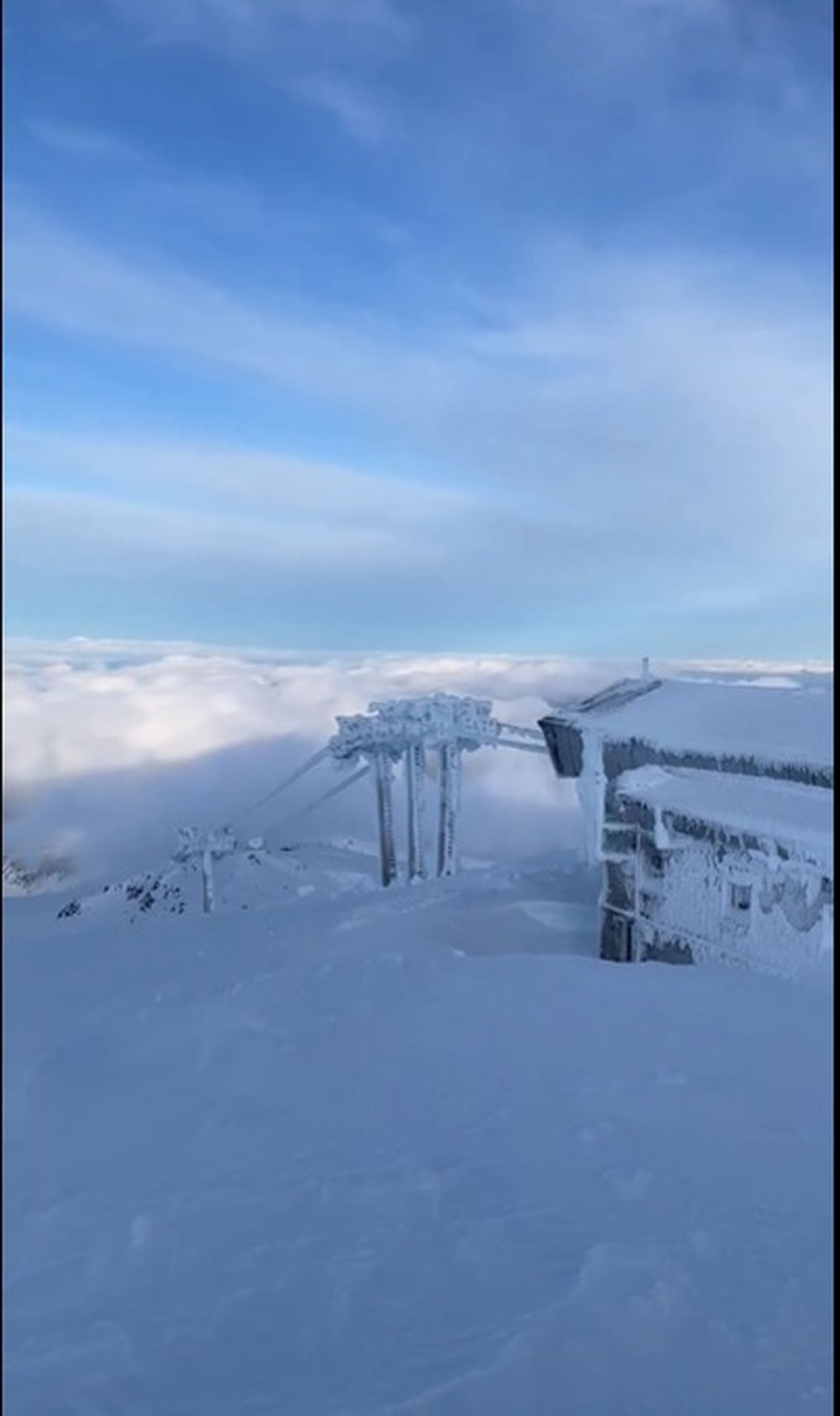 Estado de la estación este viernes.
