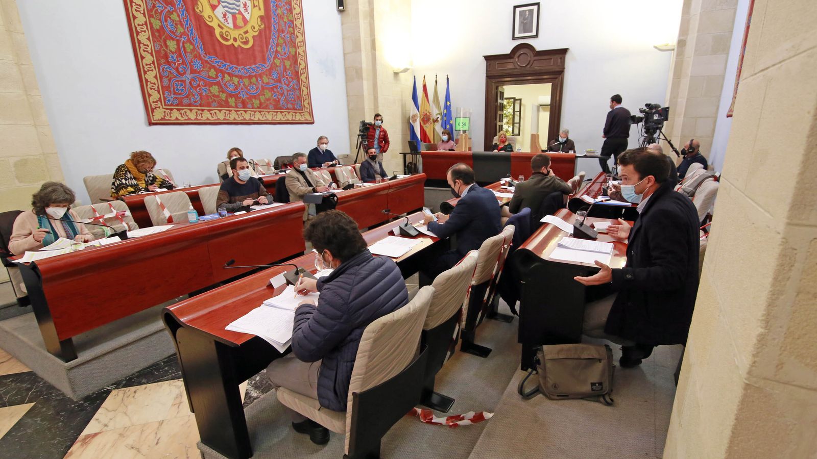 Un instante del pleno ordinario del mes de diciembre.