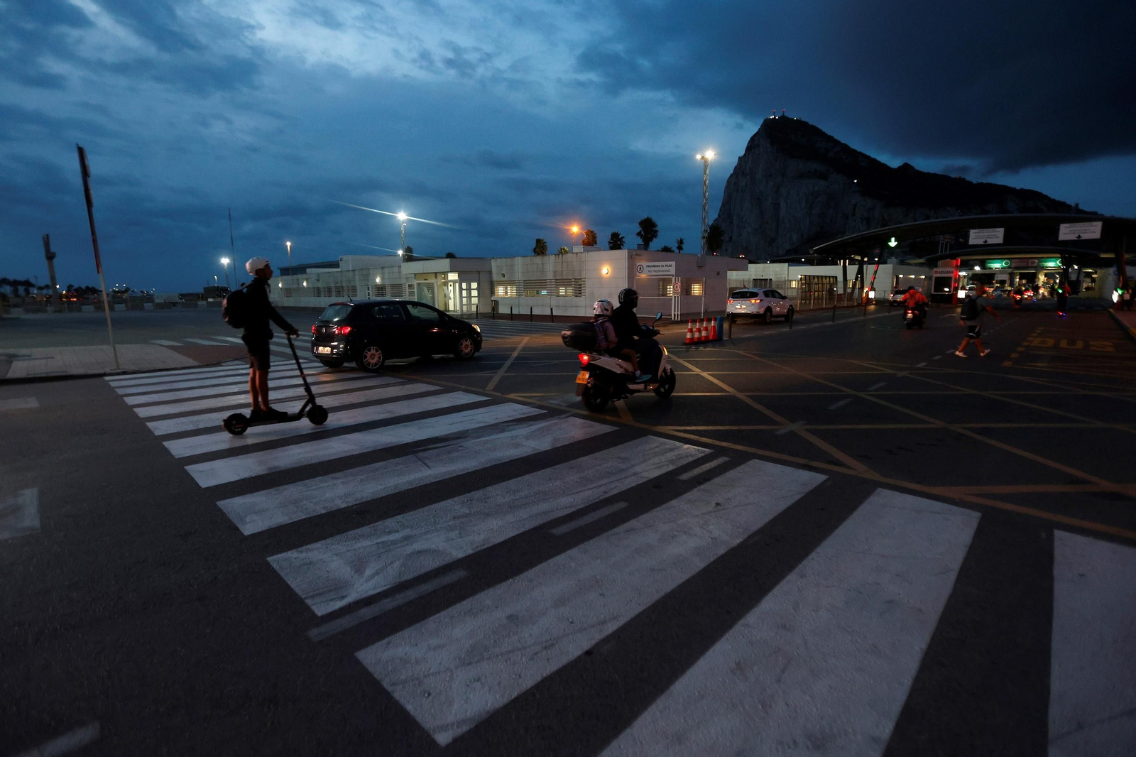 La Verja con Gibraltar.