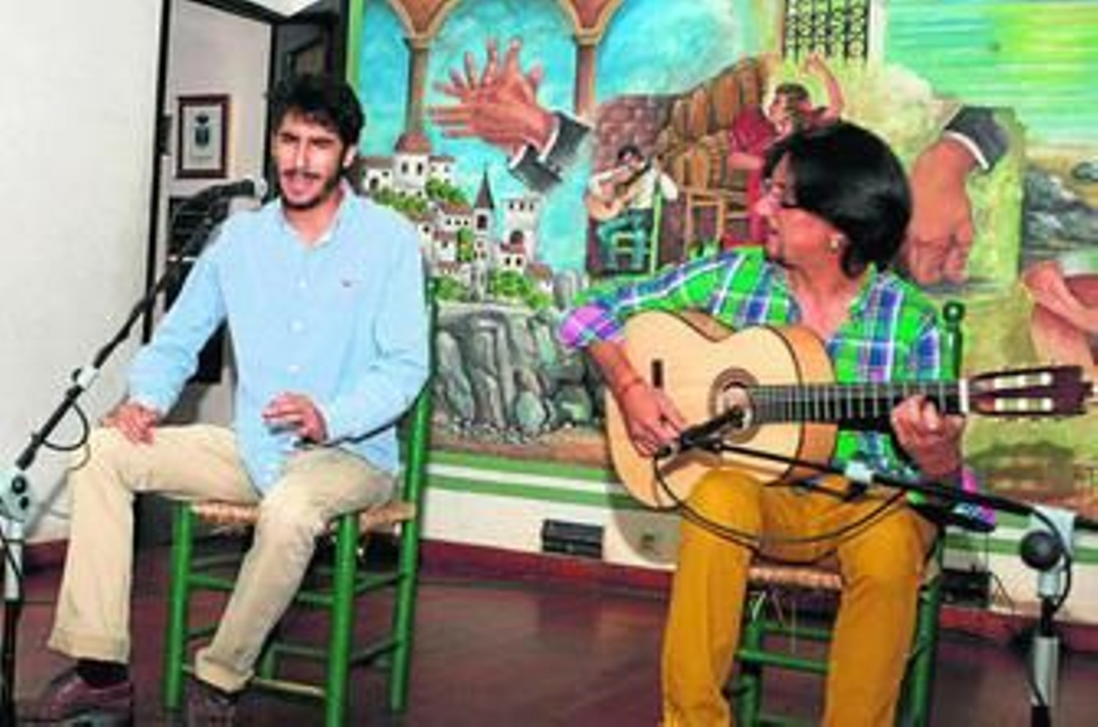 Imagen de la Peña Cultural Linense de Flamenco, anoche.