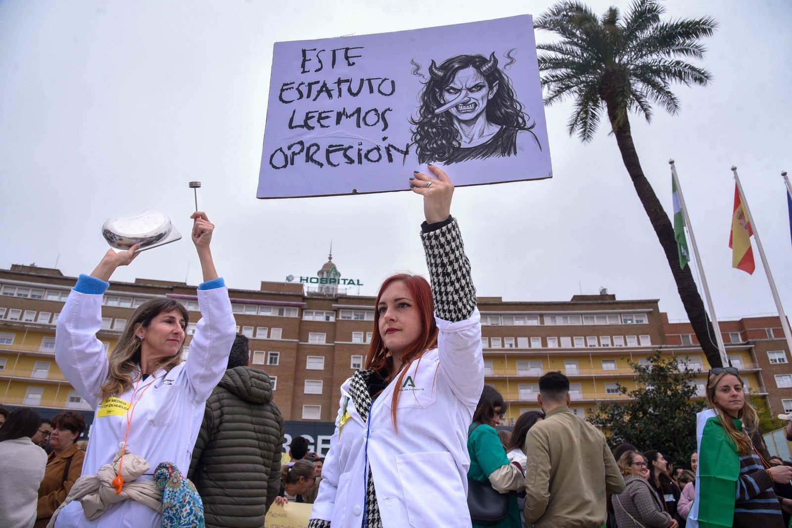 La manifestación por la huelga médica nacional, en imágenes
