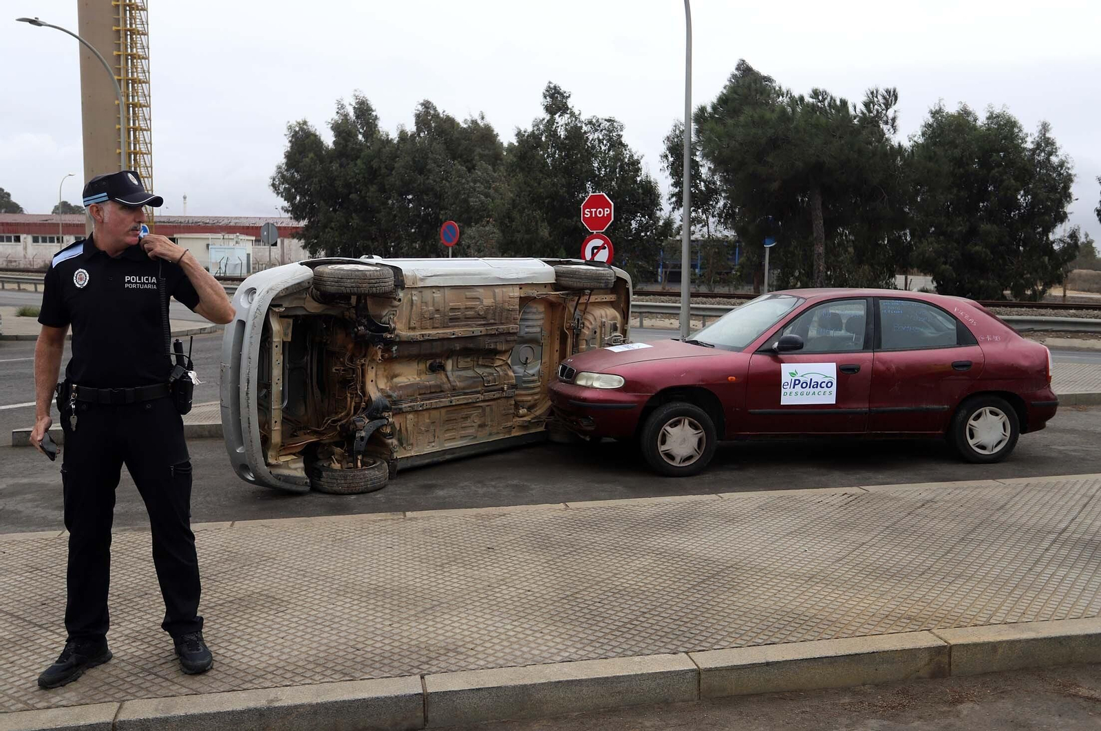 Simulacro de accidente en el Puerto de Huelva dentro del ejercicio regional RespuestA22, en imágenes