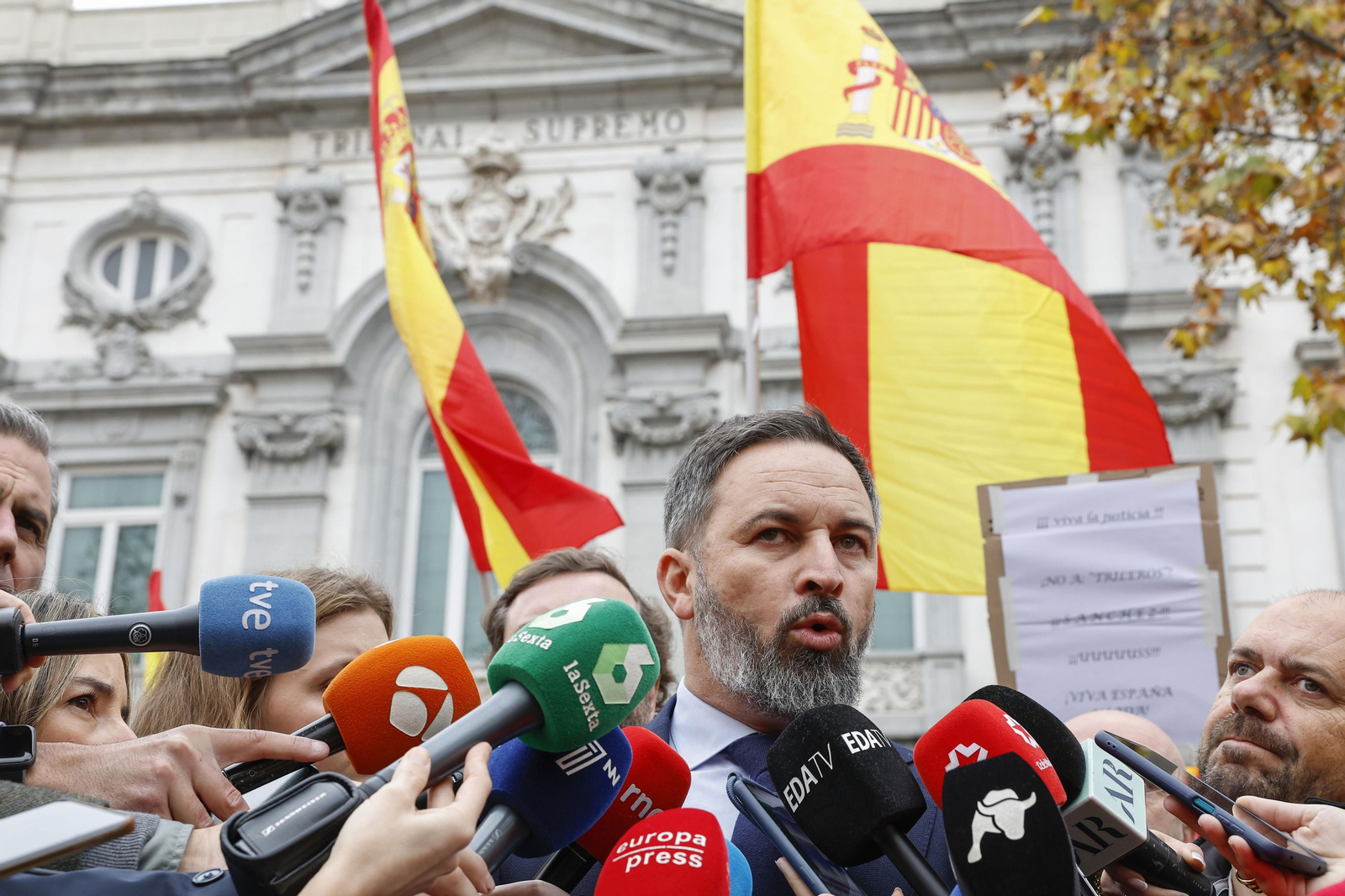 El líder de Vox, Santiago Abascal.