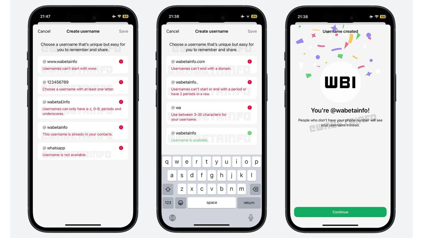 Meta está desarrollando la creación de nombres de usuario para WhatsApp