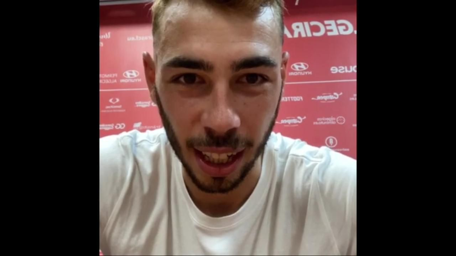 Raúl Hernández, durante su comparecencia en Instagram