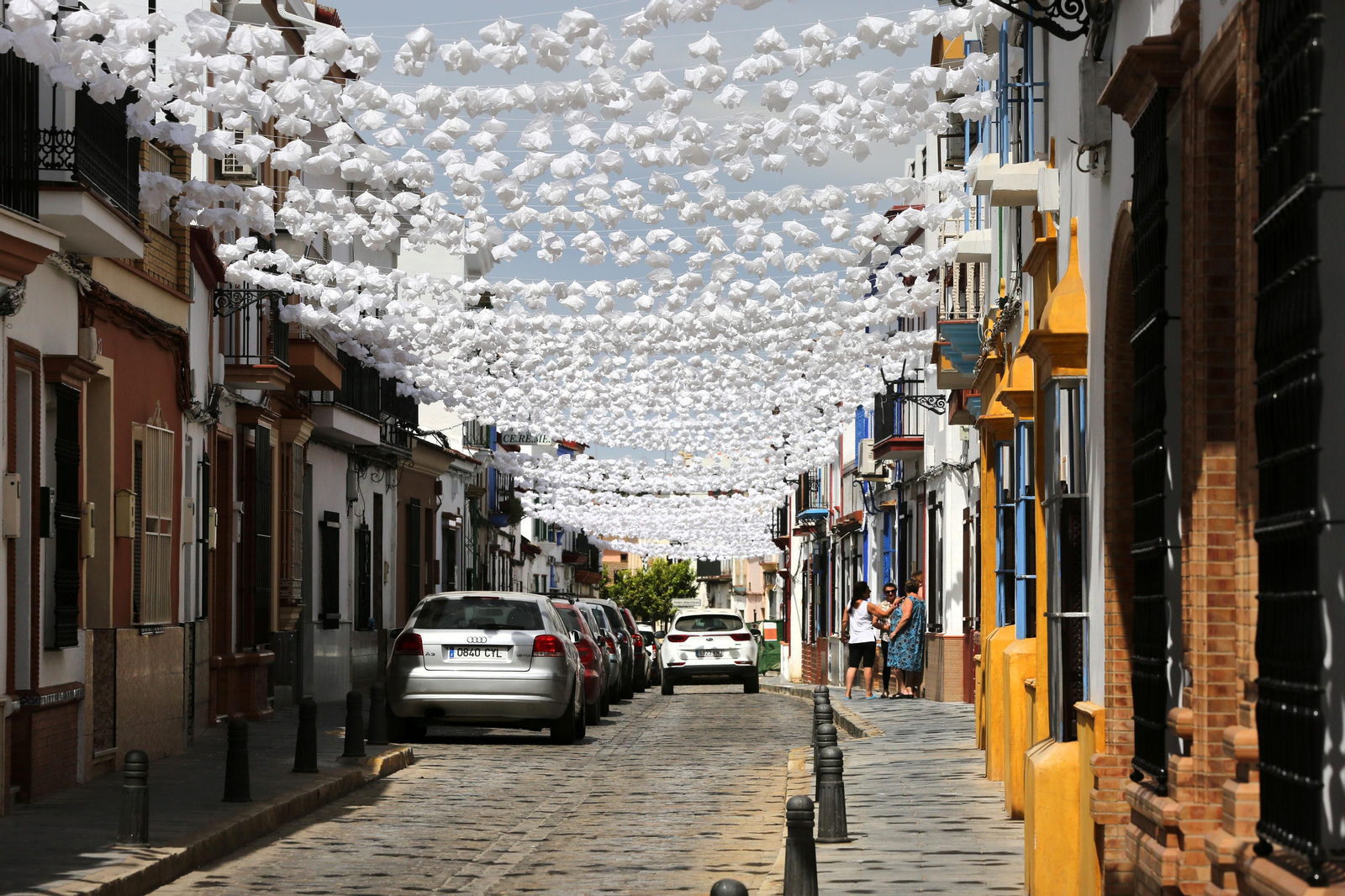 Imágenes de los preparativos en almonte y el Rocío para la venida de la Virgen