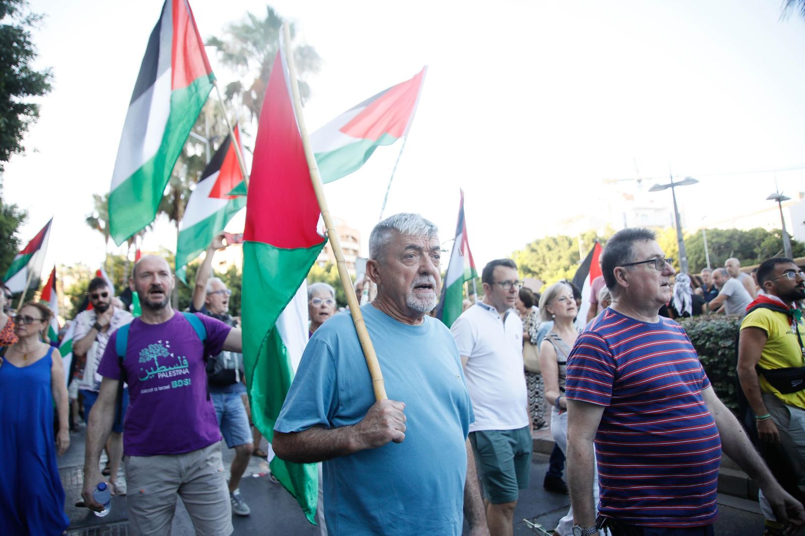 Imágenes de la manifestación en Almería por el genocidio en Palestina
