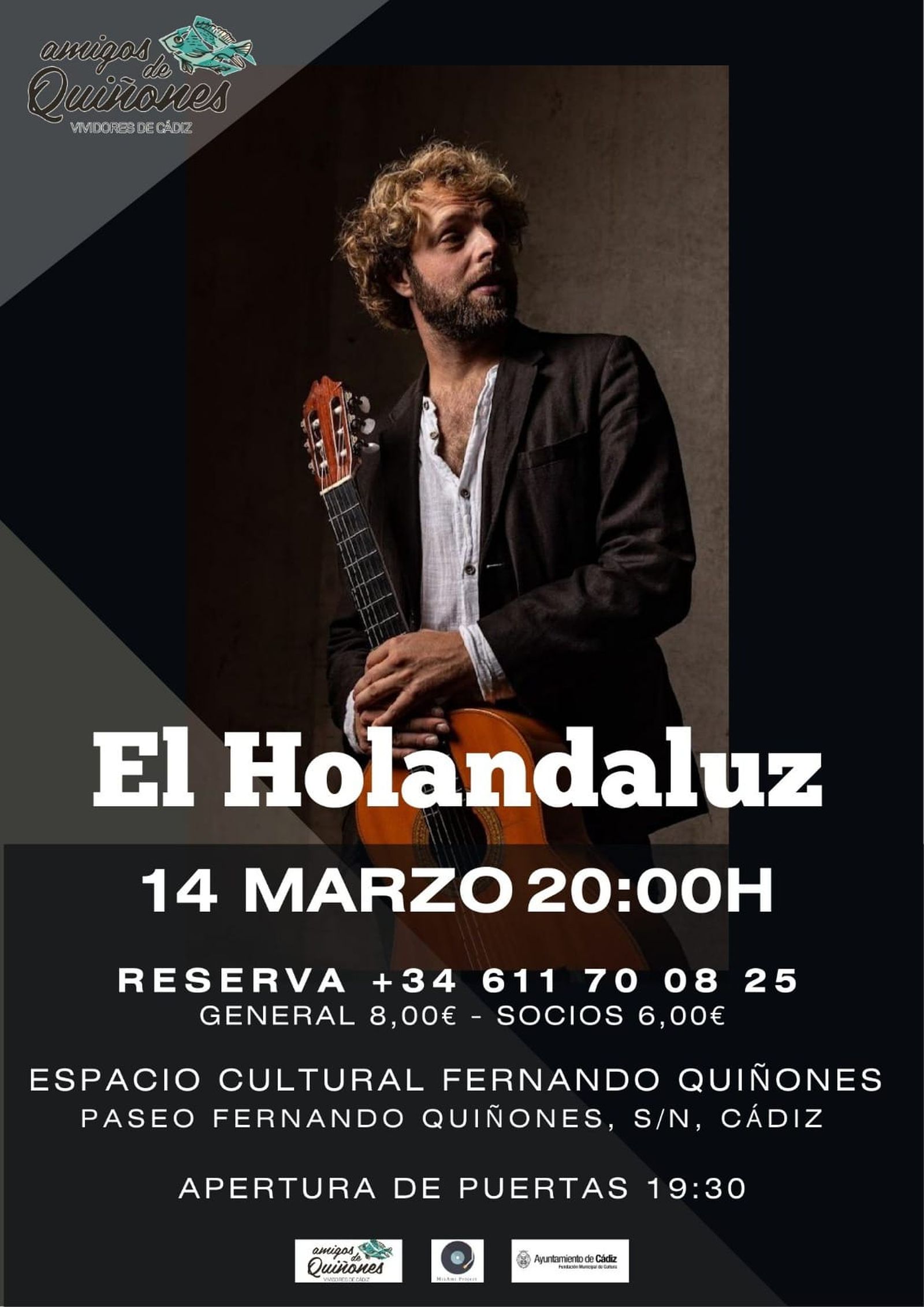 El guitarrista neerlandés 'El Holandaluz'.