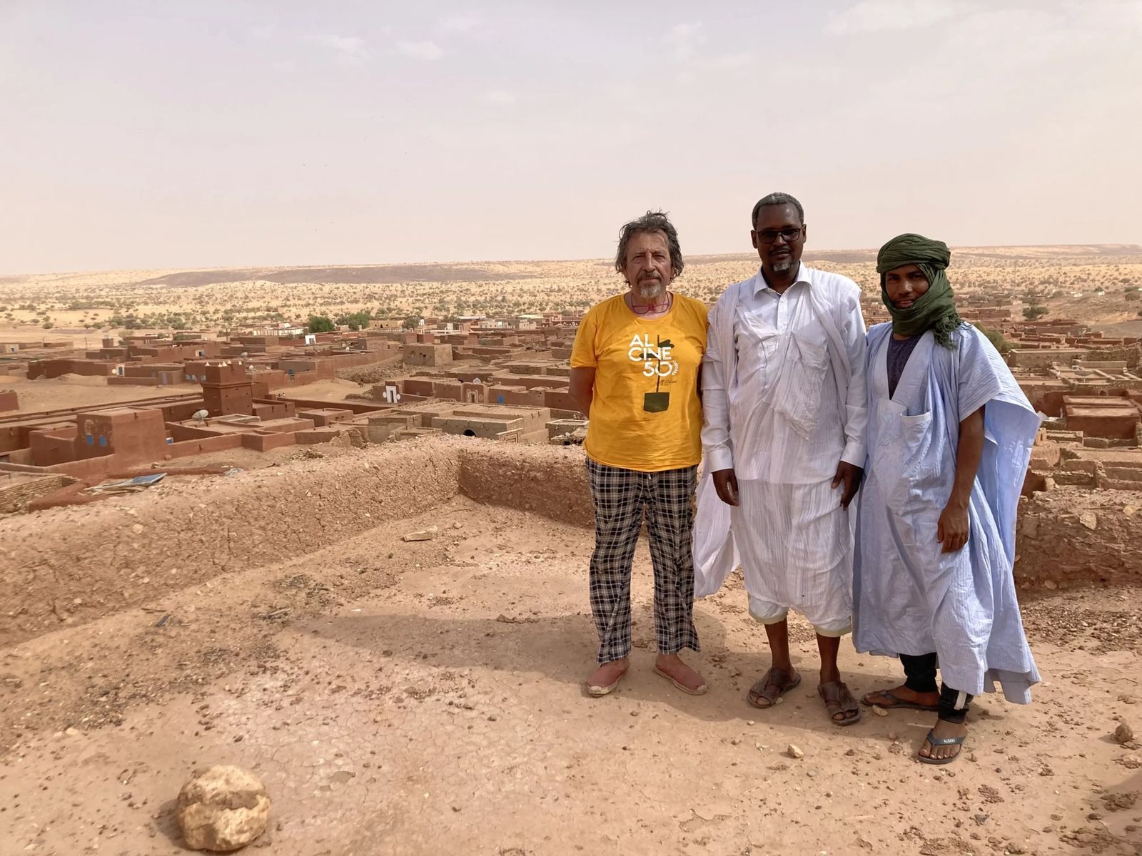 José Manuel  Almeida en Oualata.