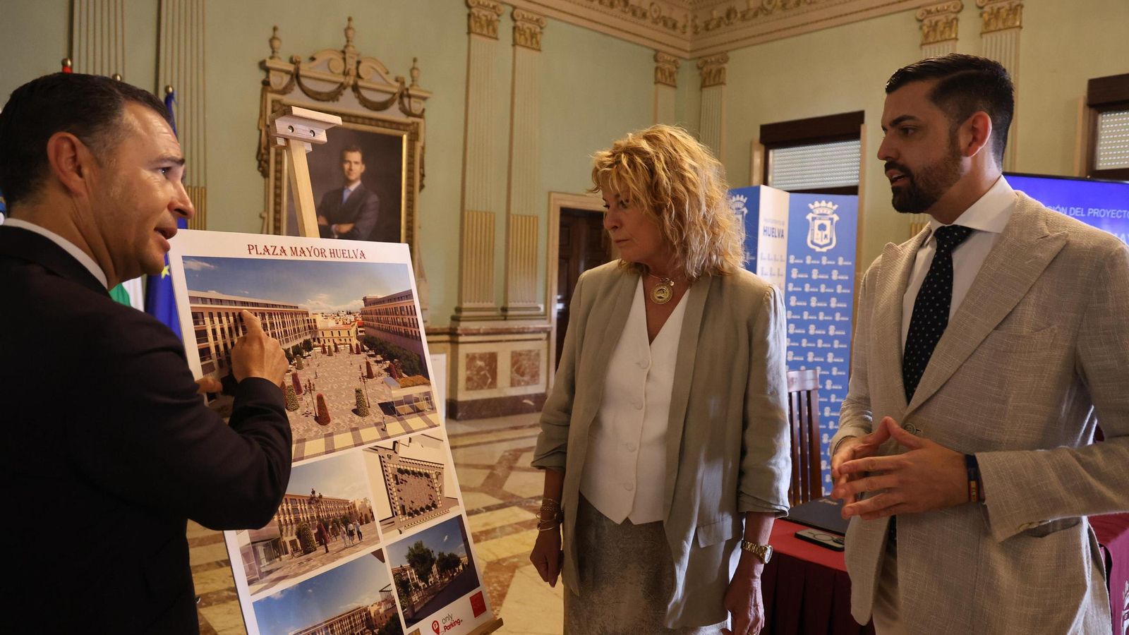 Felipe Arias, Pilar Miranda y Abel Pizarro