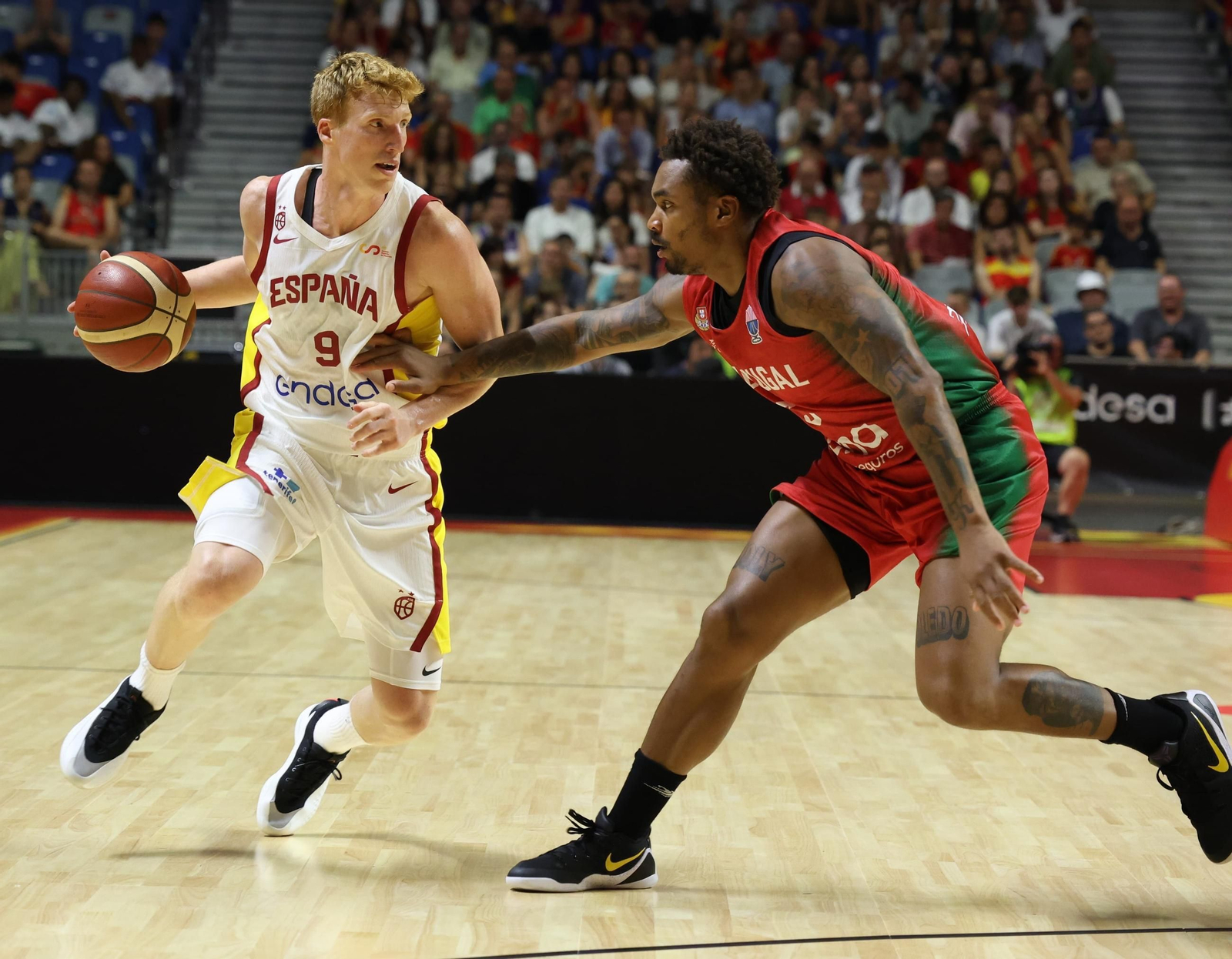 España-Portugal, preparación del Eurobásket en Málaga, en fotos