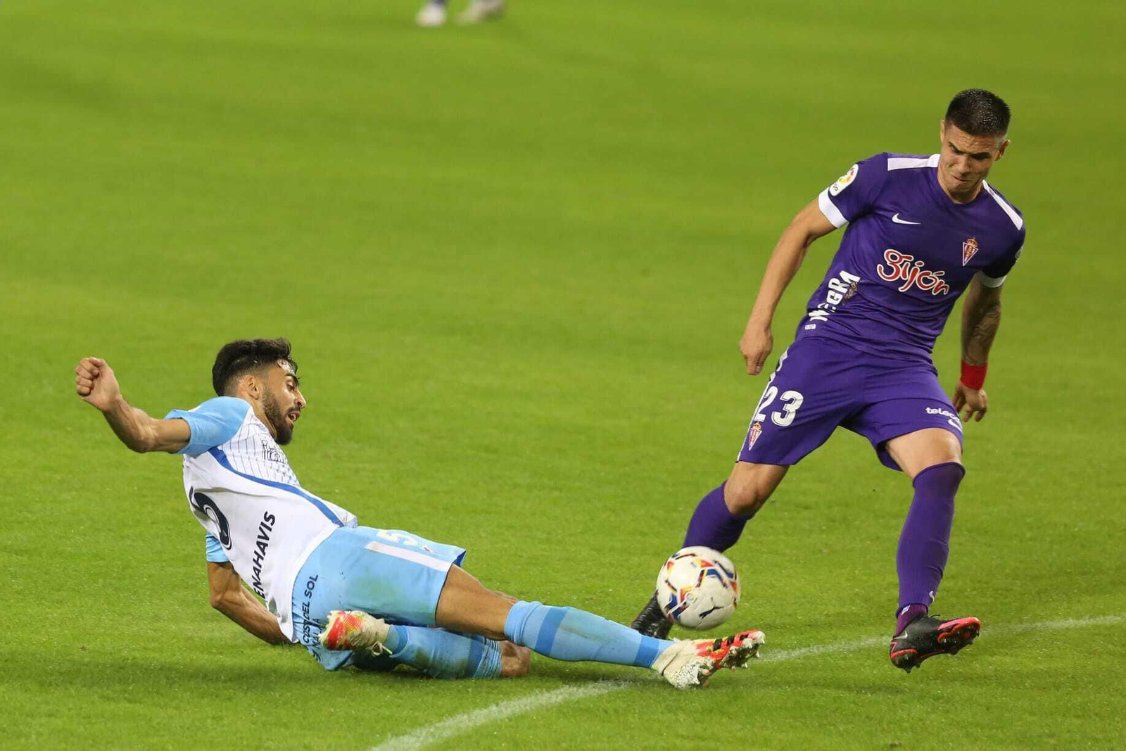 Las fotos del Málaga - Sporting de Gijón