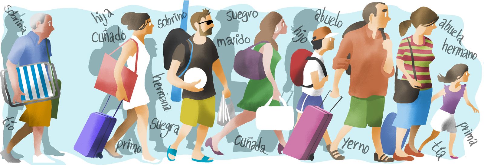 La cara y cruz de unas vacaciones con la familia política