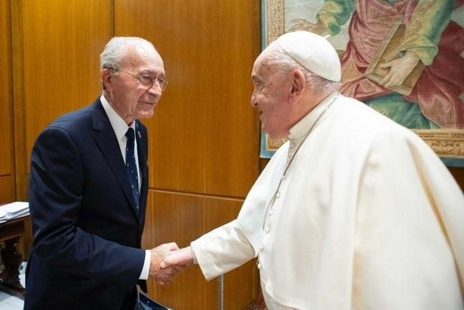 El papa Francisco en encuentros con mlagueños, en imágenes