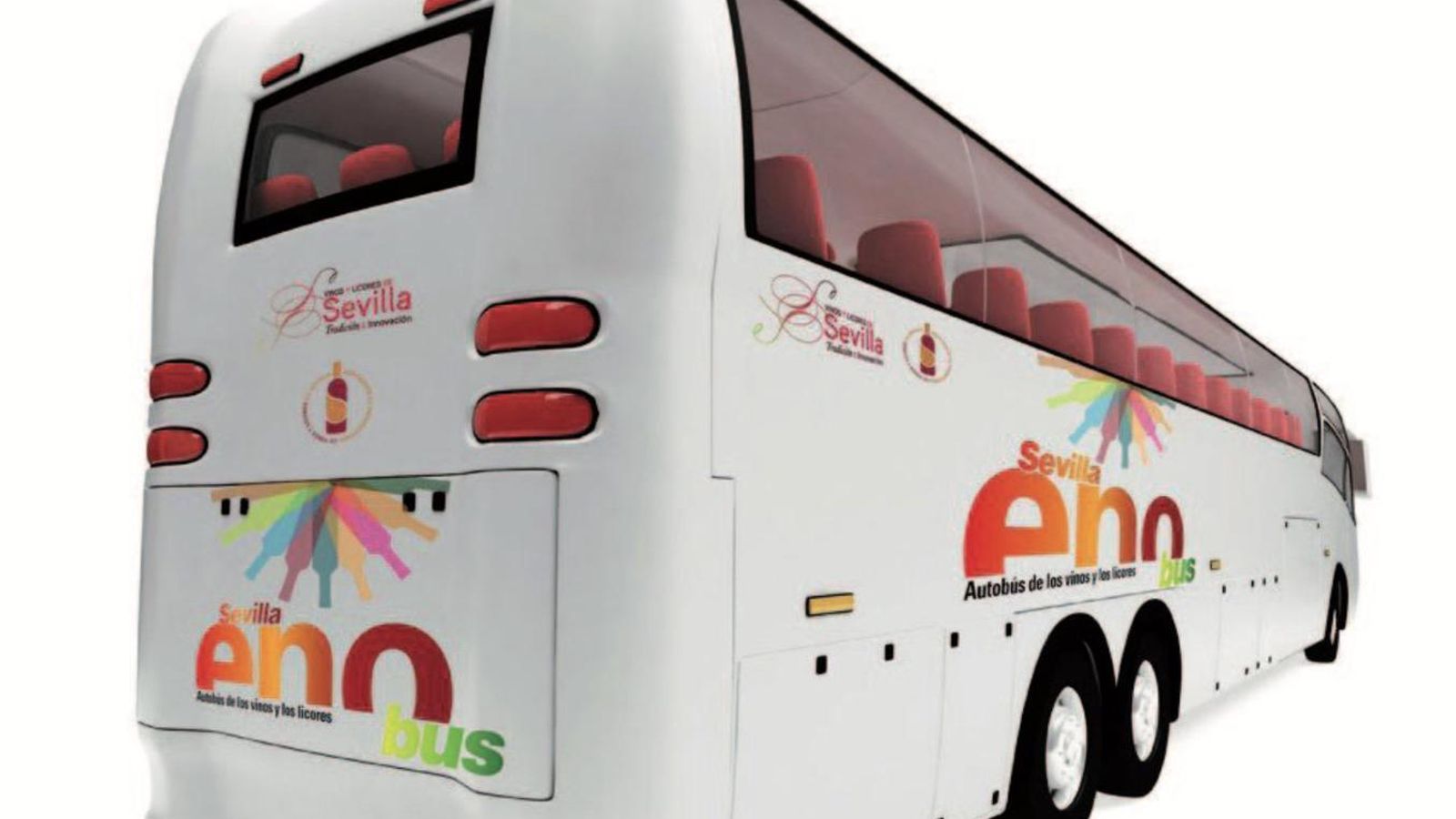Recreación gráfica del Enobús, el autobús del vino.