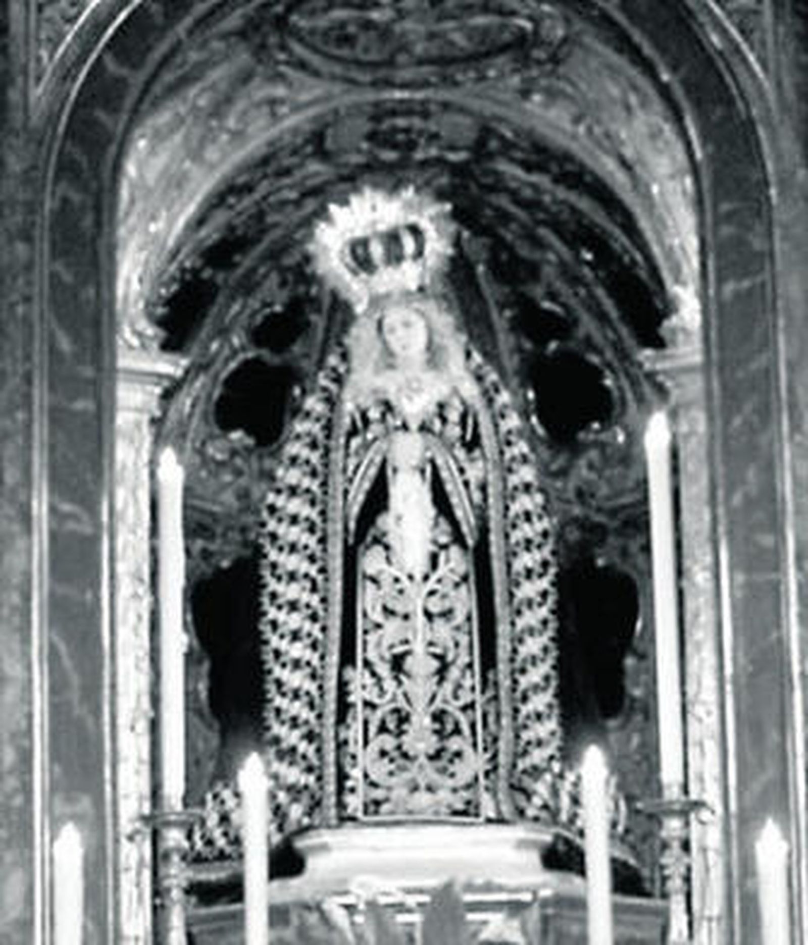 La Virgen de Servitas tallada por José Montes de Oca.