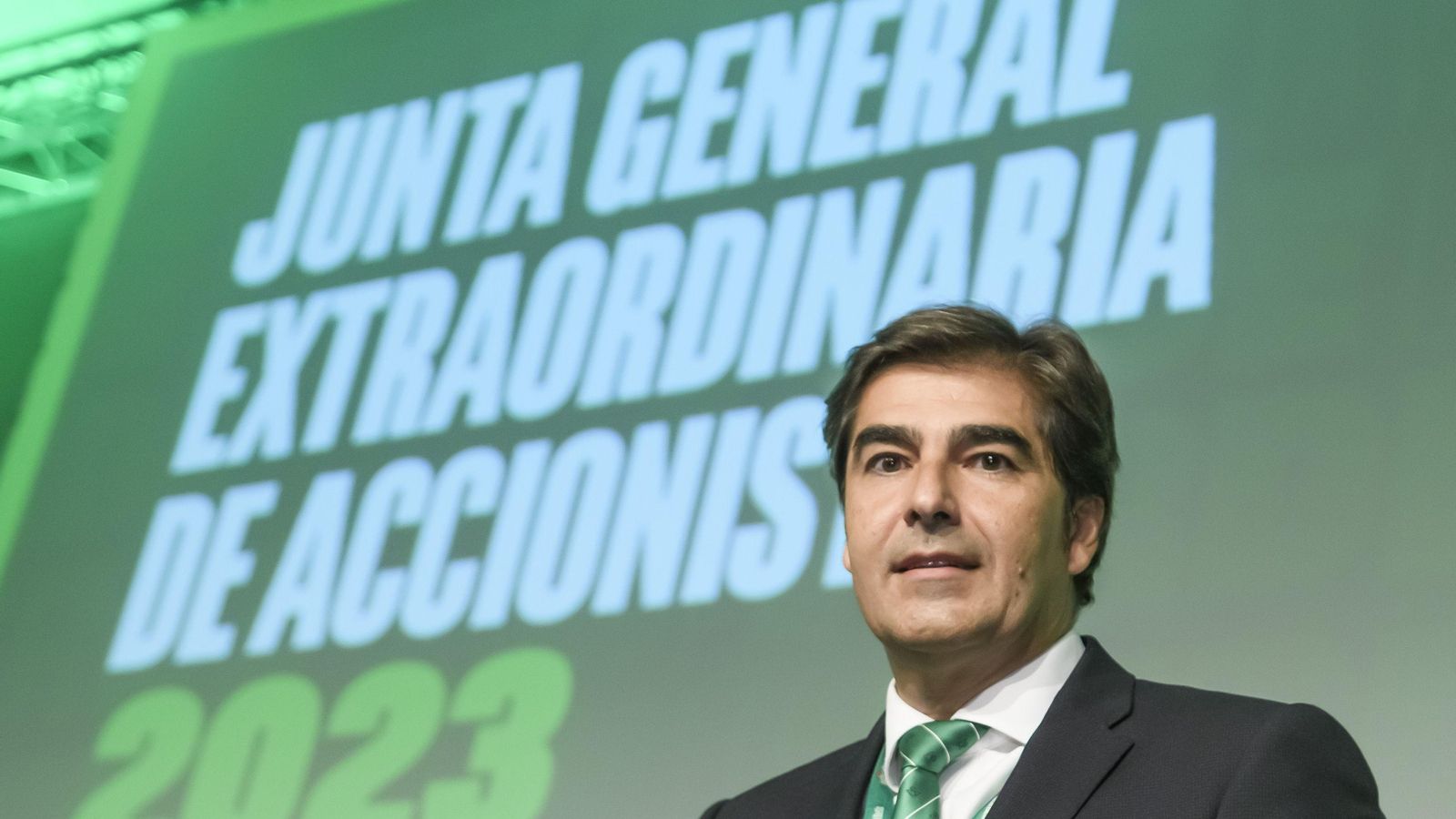 Ángel Haro, en la Junta General Extraordinaria del pasado mes de agosto.