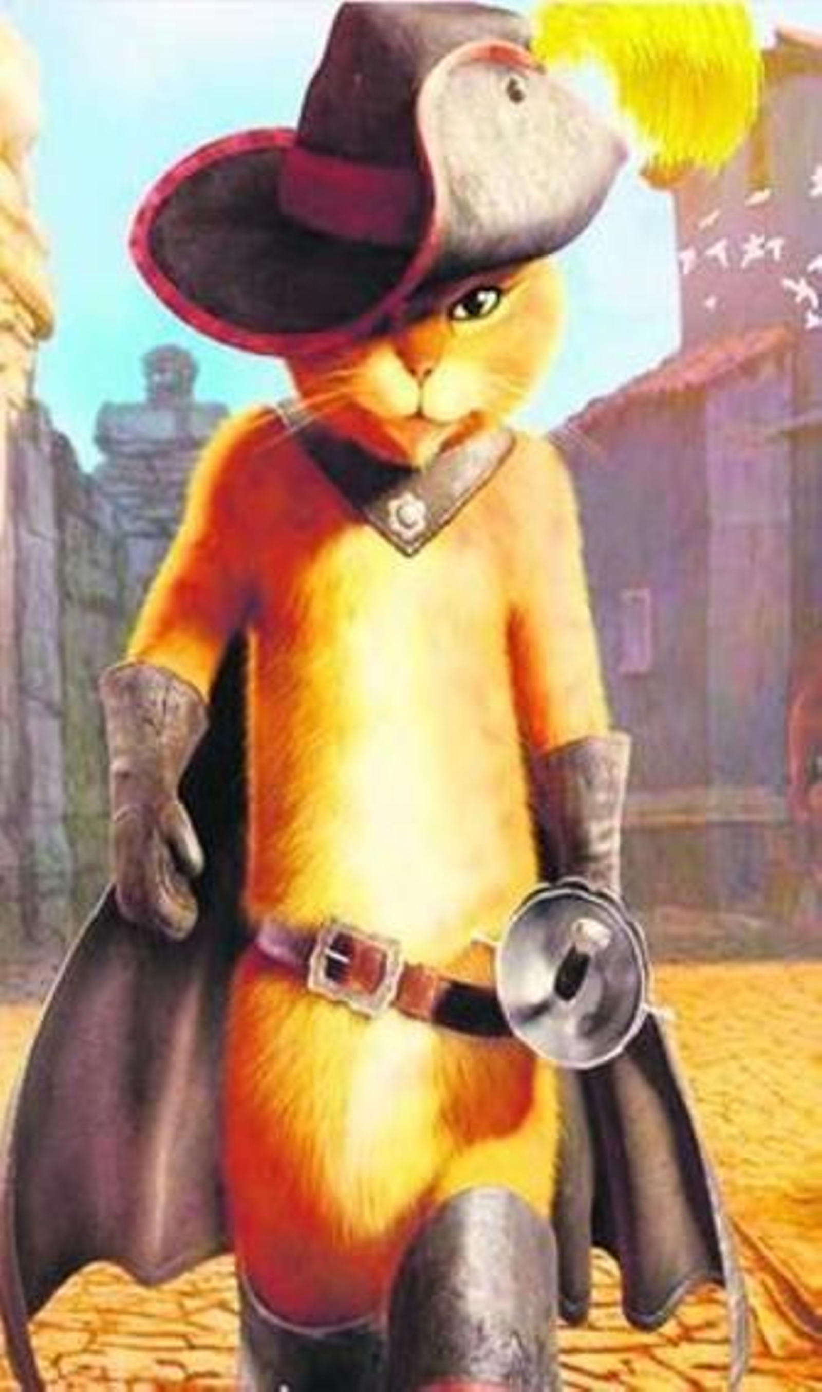 Un fotograma de la película de animación 'El gato con botas'.