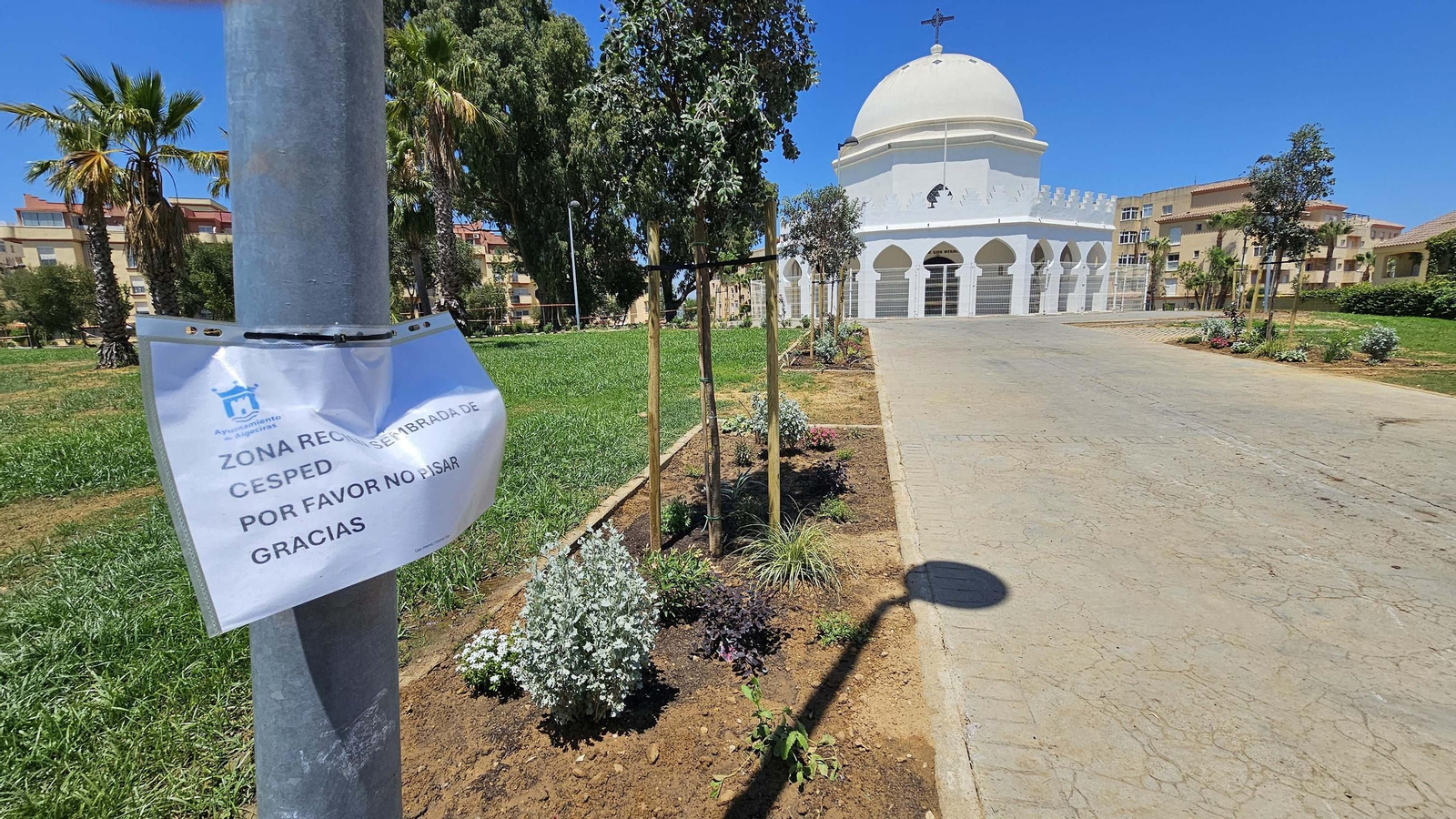 Fotos de los nuevos 12.000 metros cuadrados de zonas verdes de la Ermita, en Algeciras Fotos de los nuevos 12.000 metros cuadrados de zonas verdes de la Ermita, en Algeciras