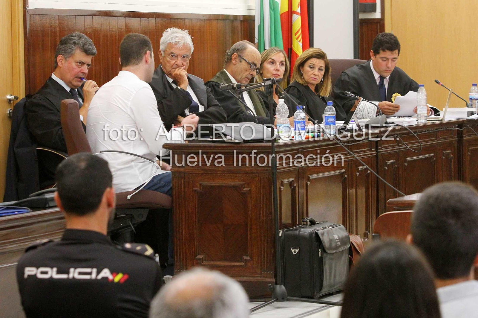 Imágenes de la declaración del acusado por el doble homicidio de Almonte.