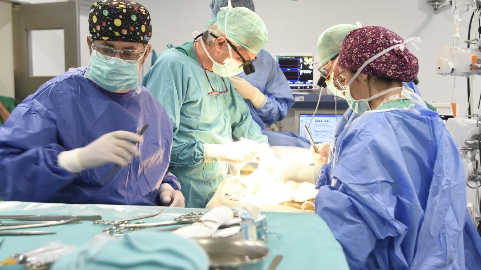 Imagen de archivo de un trasplante hepático en el Hospital Reina Sofía.