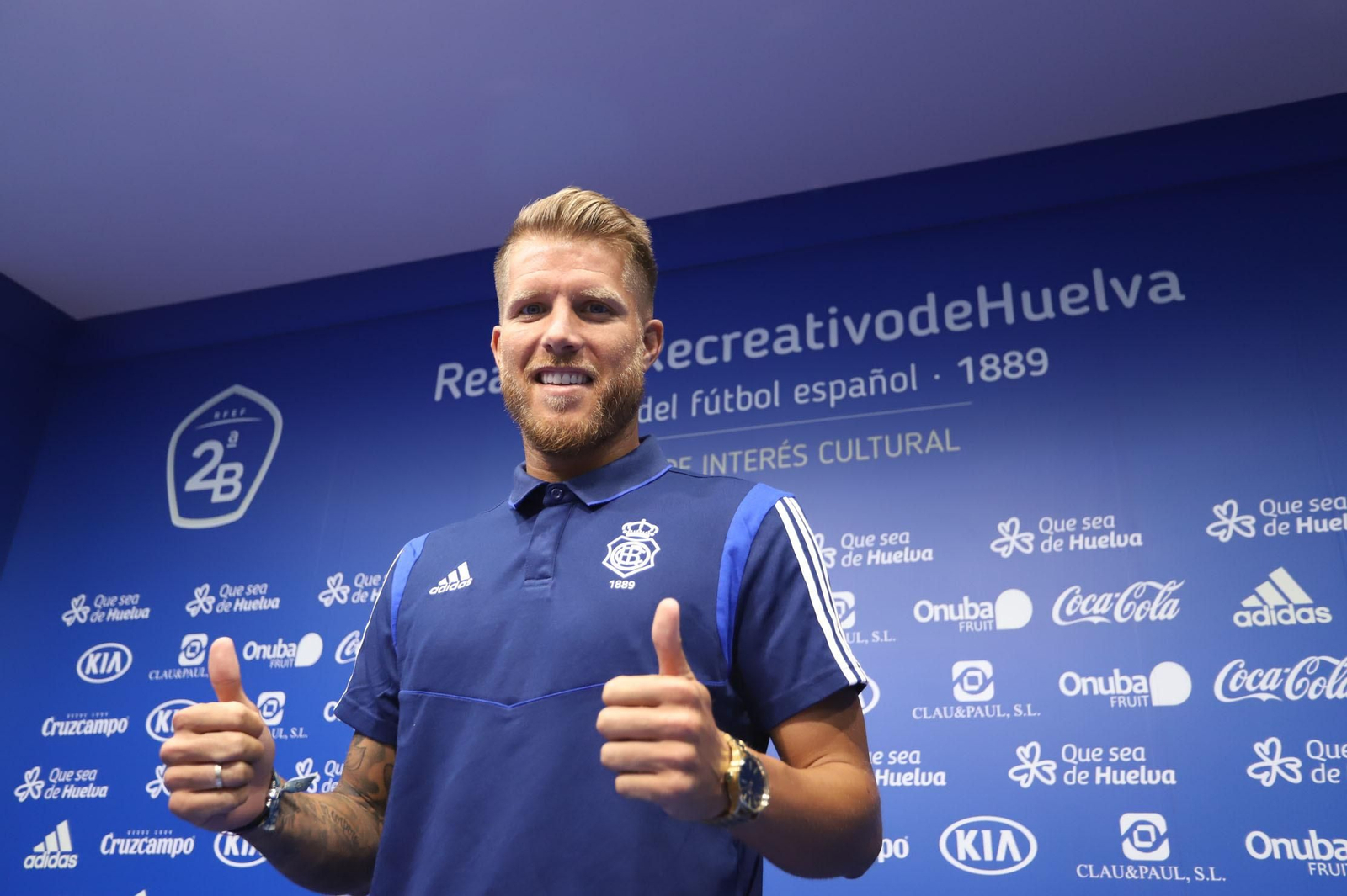 Jorge Morcillo, defensa del Recreativo de Huelva.