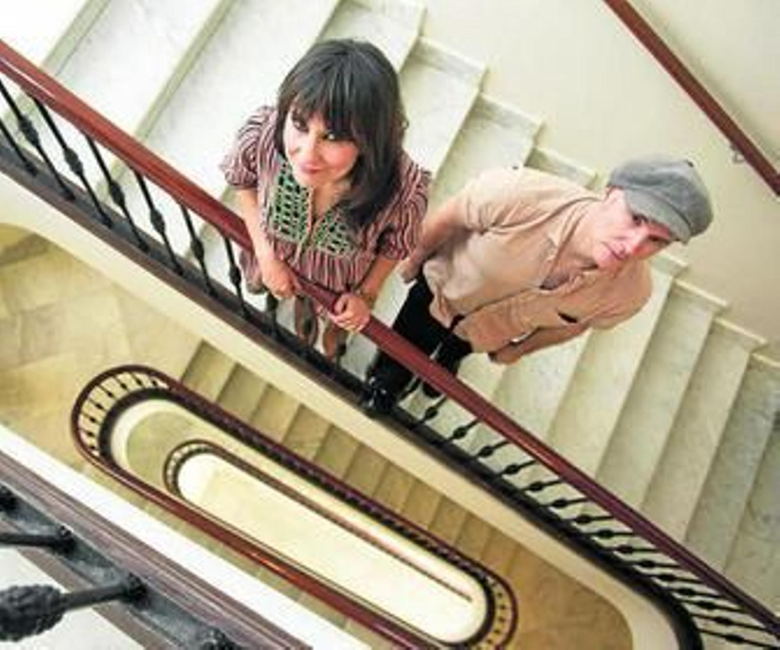 Eva Amaral y Juan Aguirre, momentos antes de la entrevista.