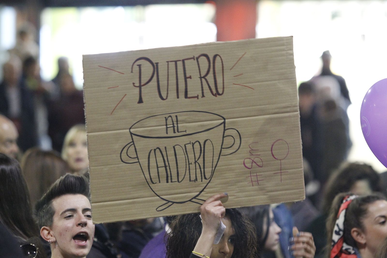 Fotogalería manifestación Día Internacional de la Mujer en Almería
