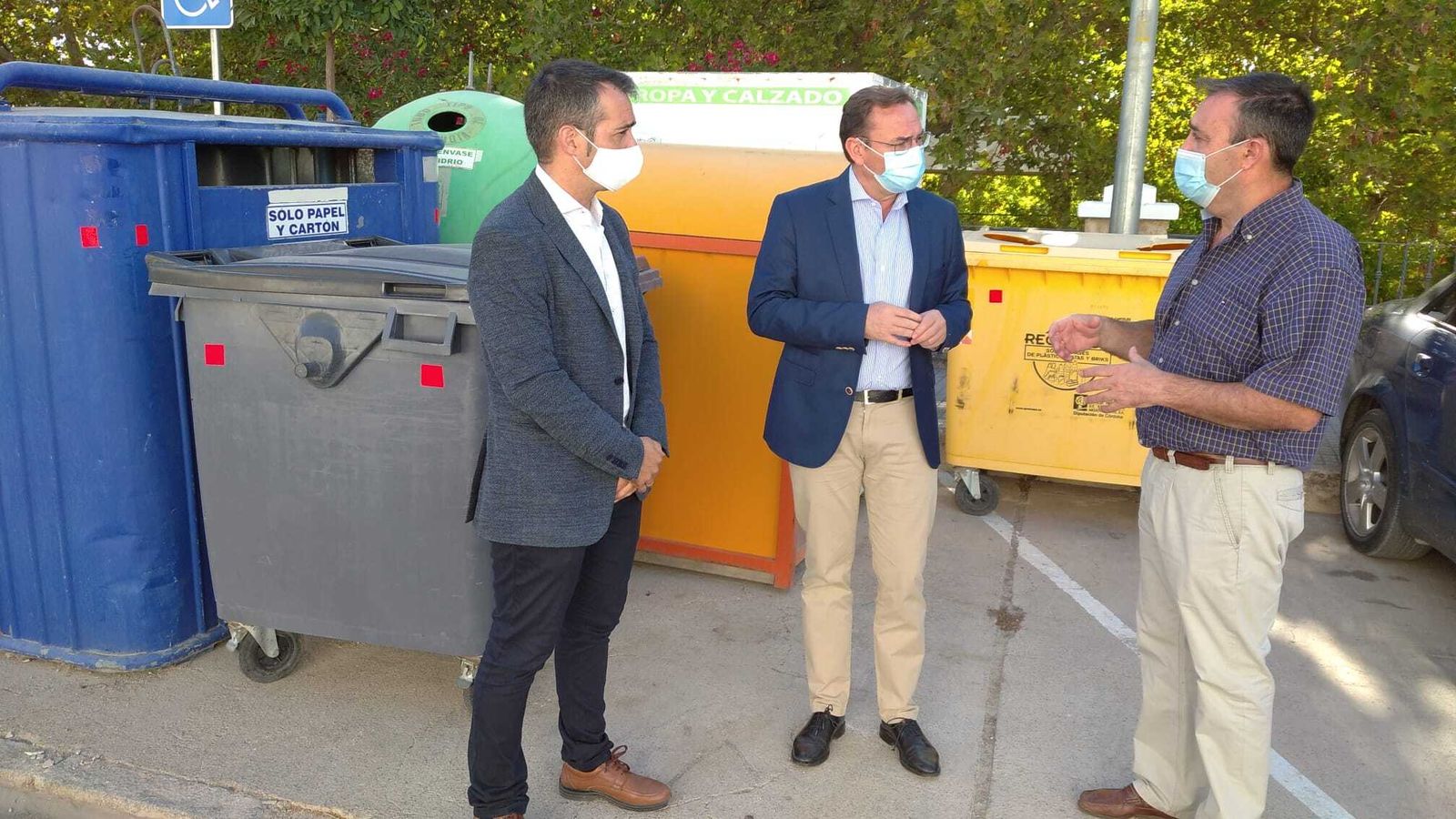 José Andrés García, Francisco Palomares y José Antonio García.