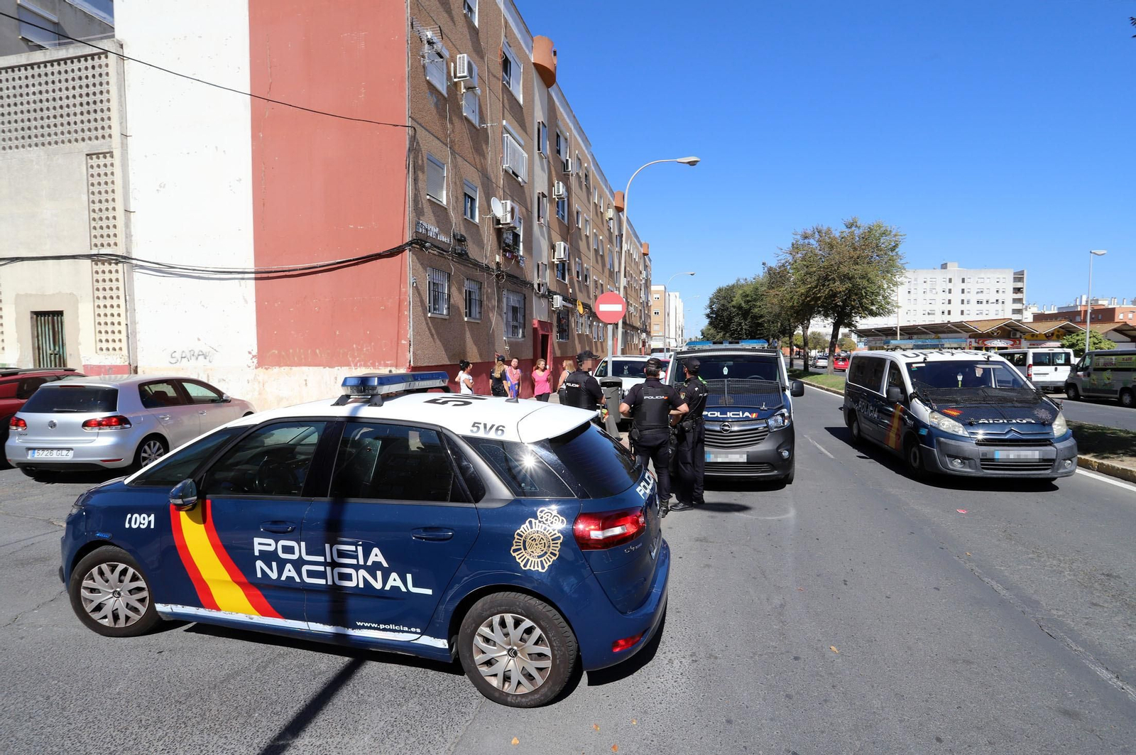 Imágenes del lugar del tiroteo en el Torrejón