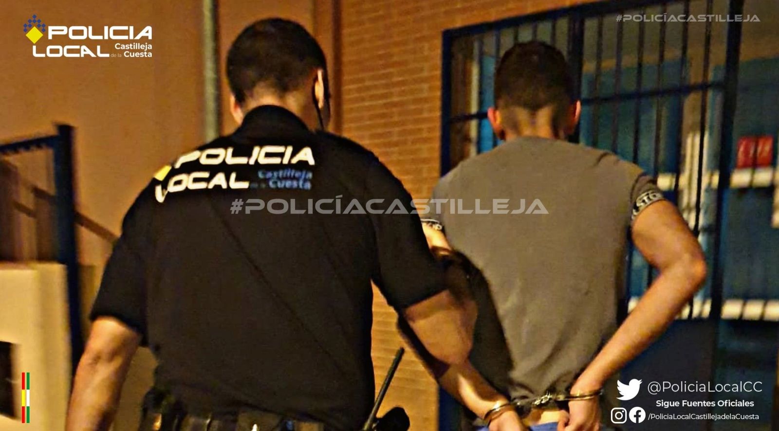 El joven arrestado por la Policía Local de Castilleja.