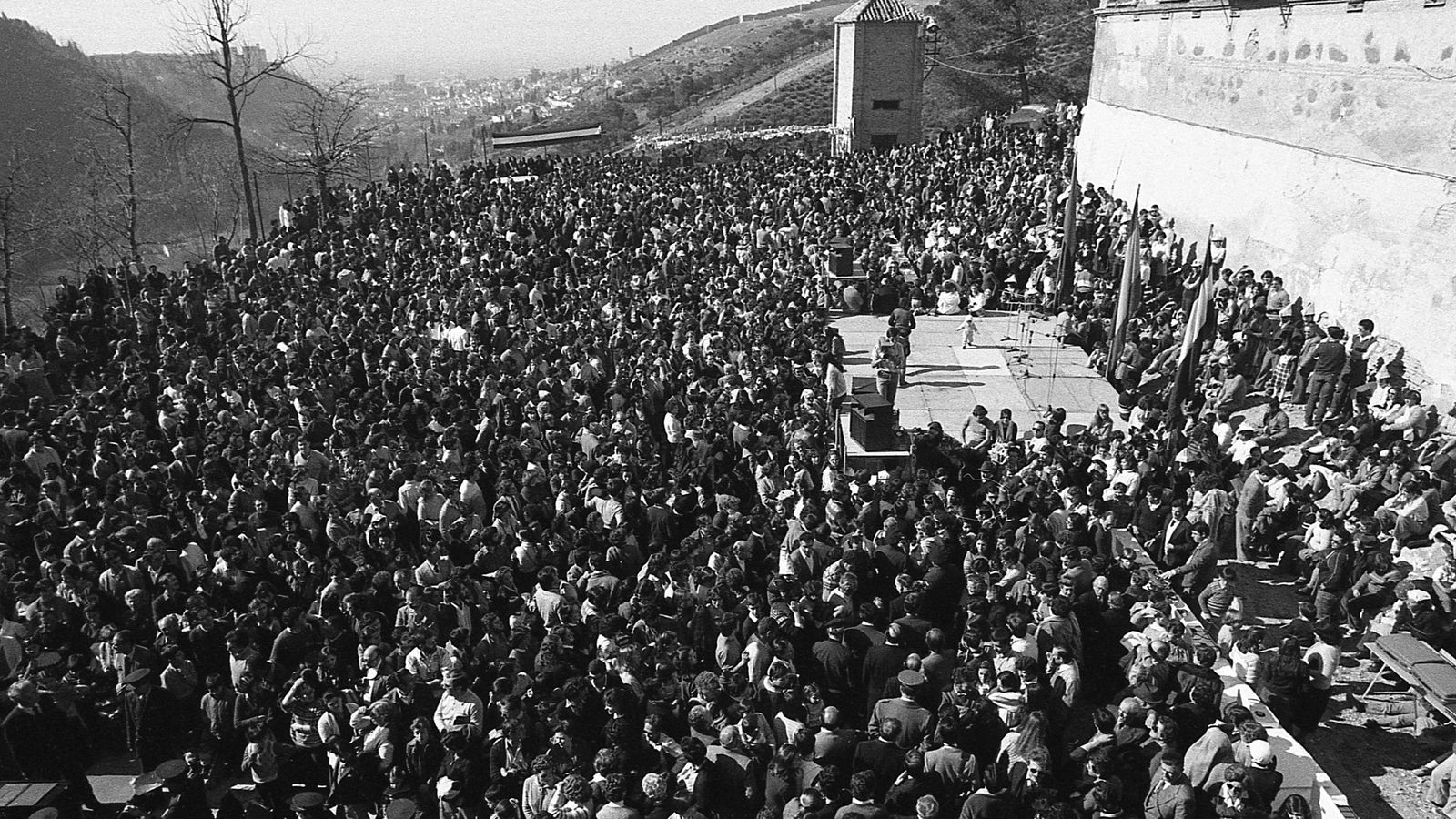 Celebración de la romería en 1982.
