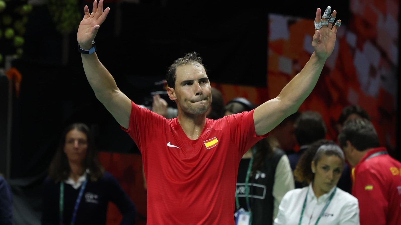 Las fotos del Rafa Nadal-Van de Zandschulp de la Copa Davis en Málaga