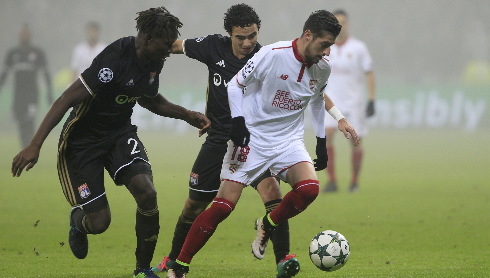 El Lyon-Sevilla, en imágenes.