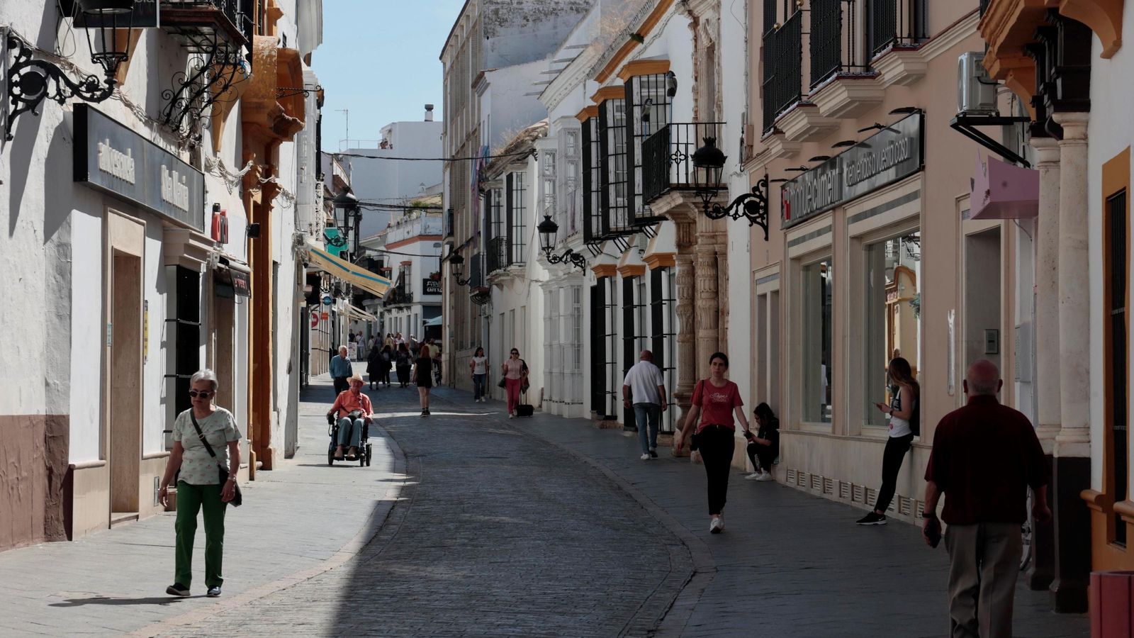 Una de las calles del municipio