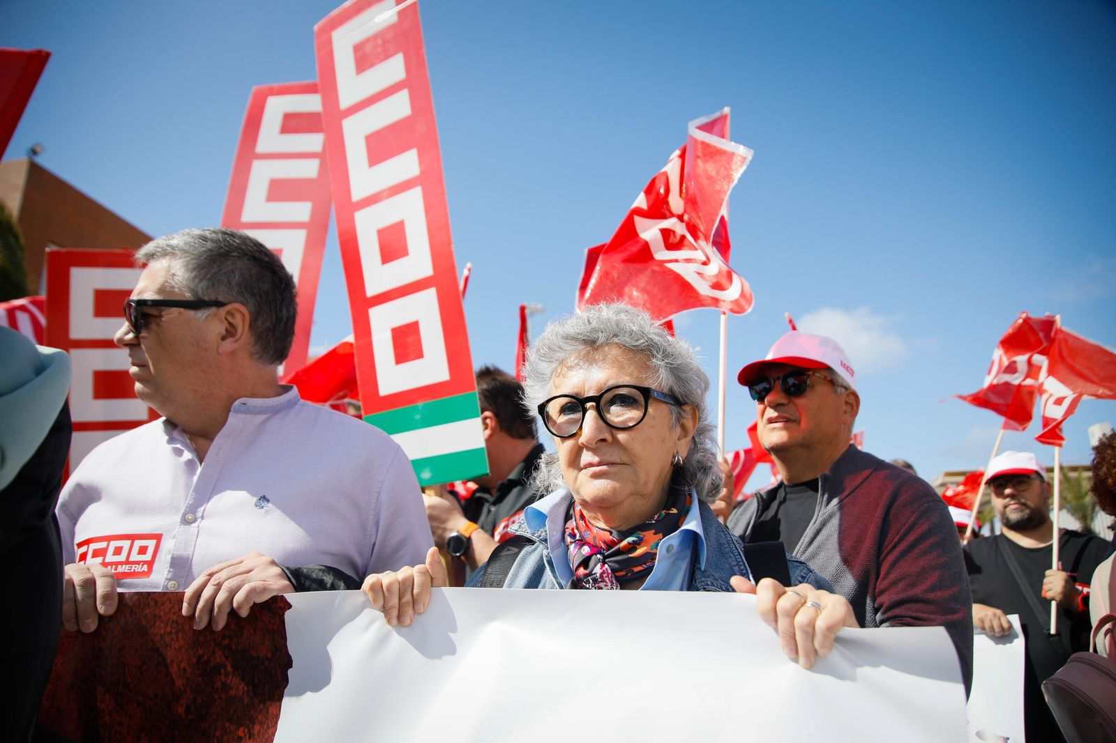 Las imágenes de la manifestación del Día del Trabajador en Almería