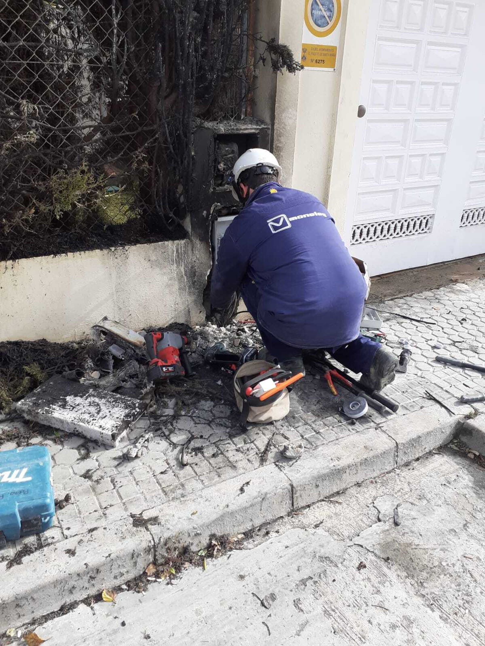 Nuevo corte de luz provocado por un incendio.