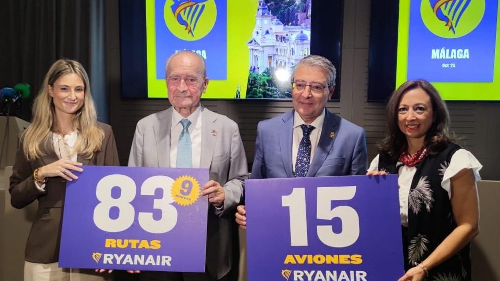 ryanair refuerza su conectividad con la costa del sol con nueve nuevas rutas para la temporada de invierno