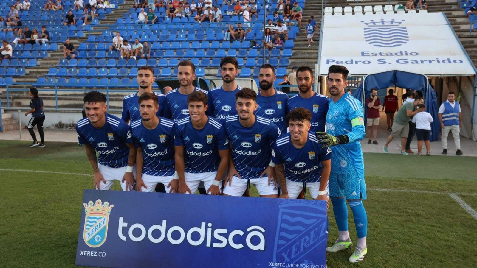 Once inicial del Xerez CD en el VIII Trofeo Rafa Verdú.