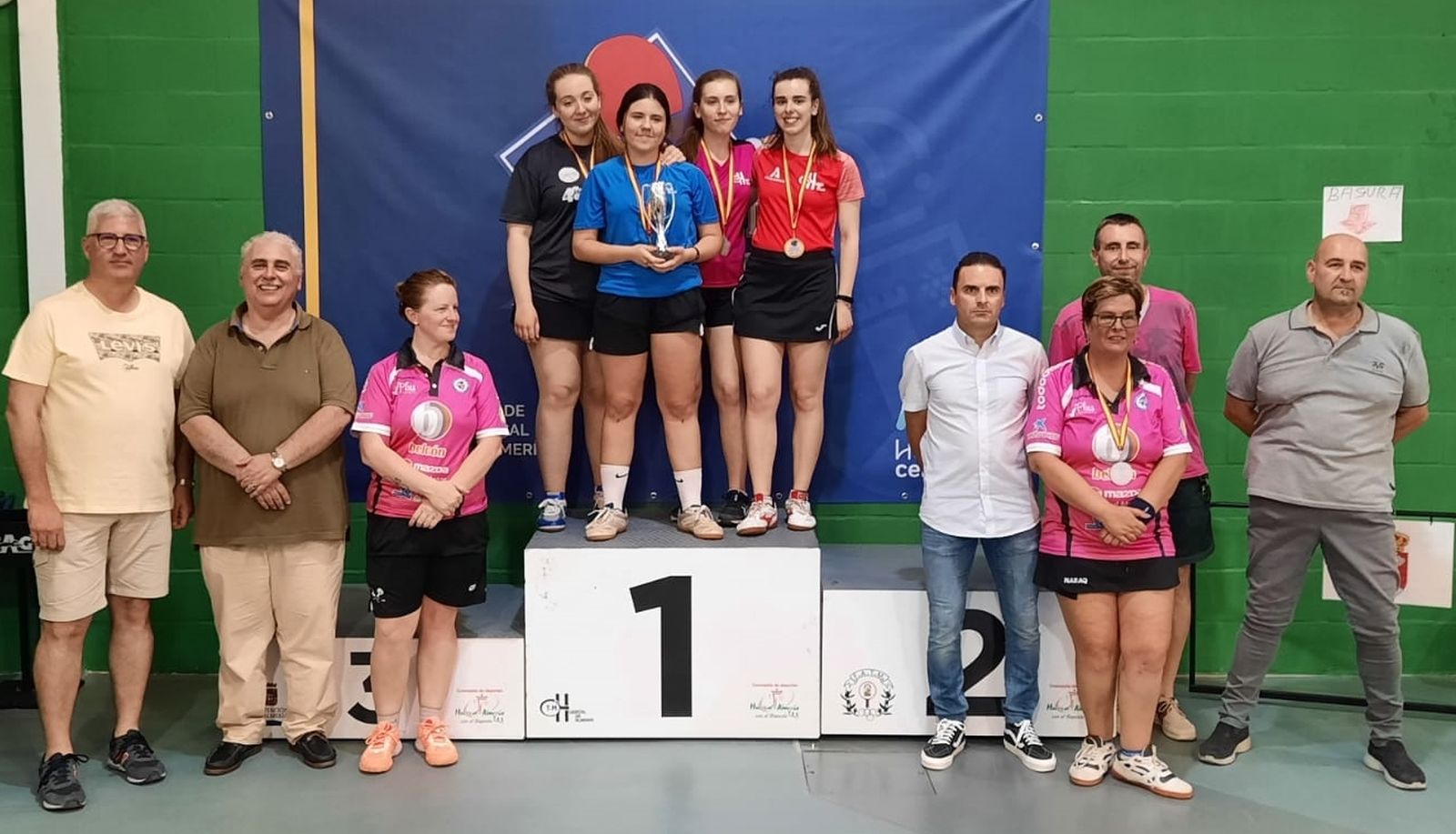 El Club de Tenis de Mesa Huércal de Almería, campeón de Andalucía femenino por equipos