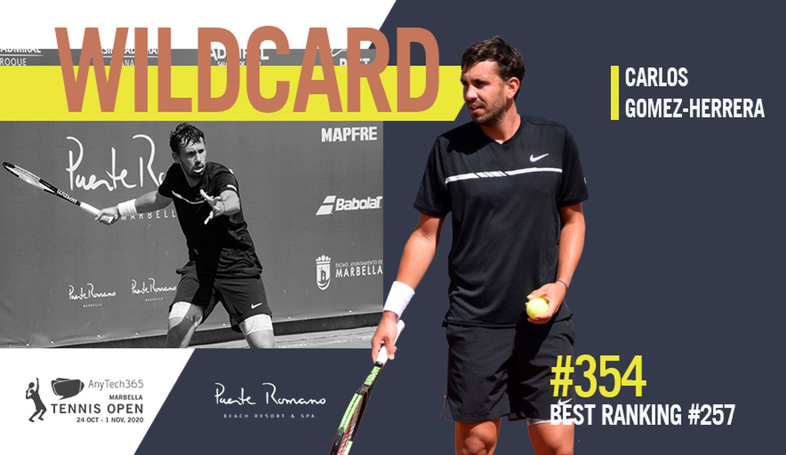 Carlos Gómez-Herrera, tenista malagueño.