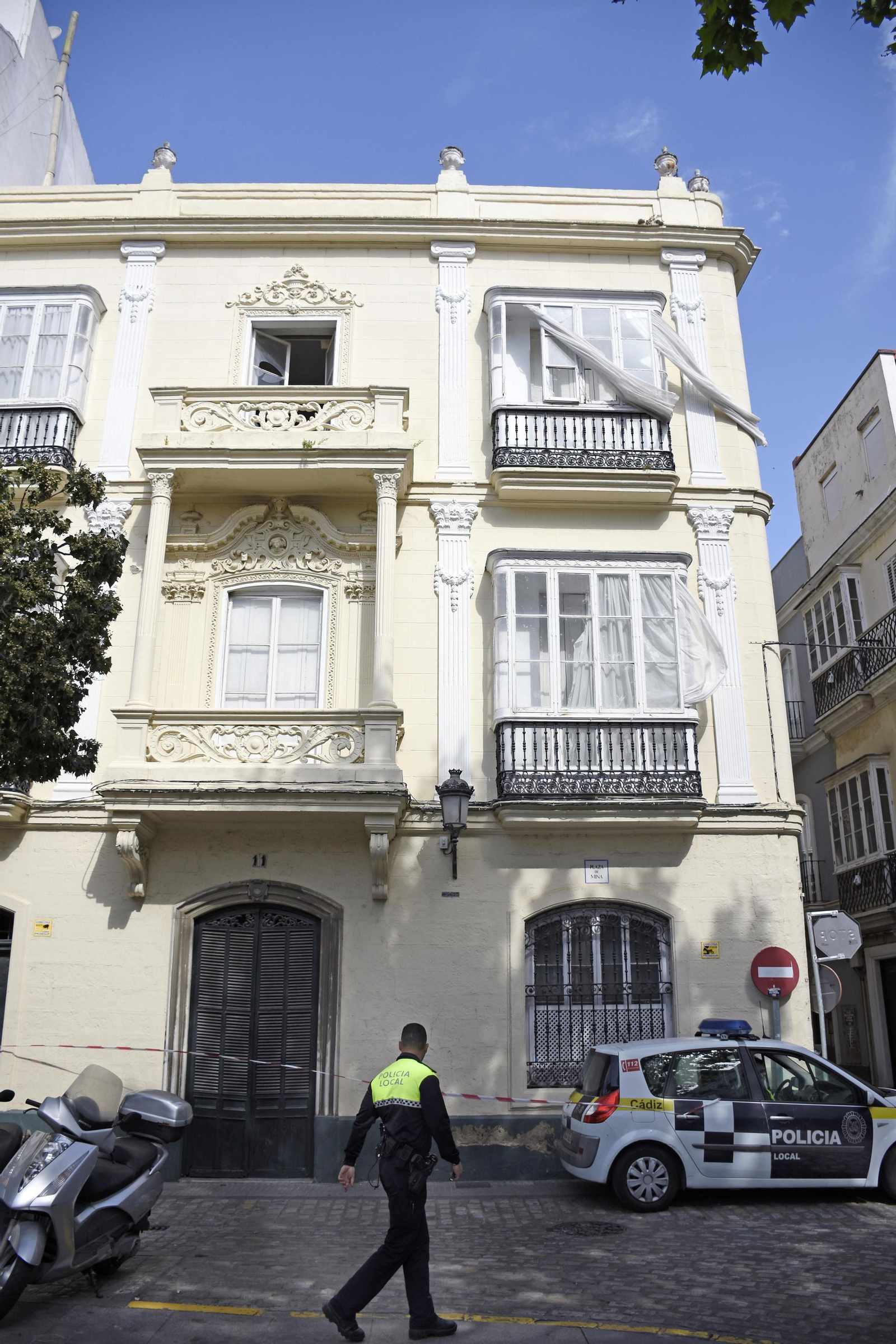 Efectos del temporal de levante en Cádiz