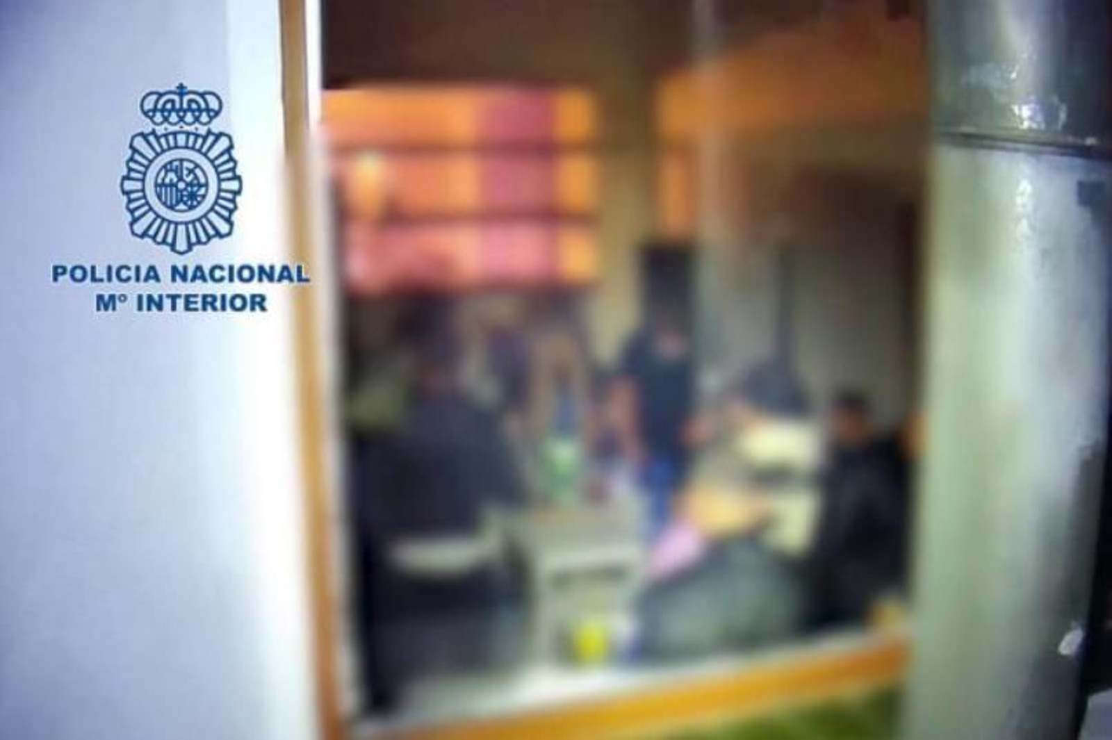 Una de las imágenes de la operación policial