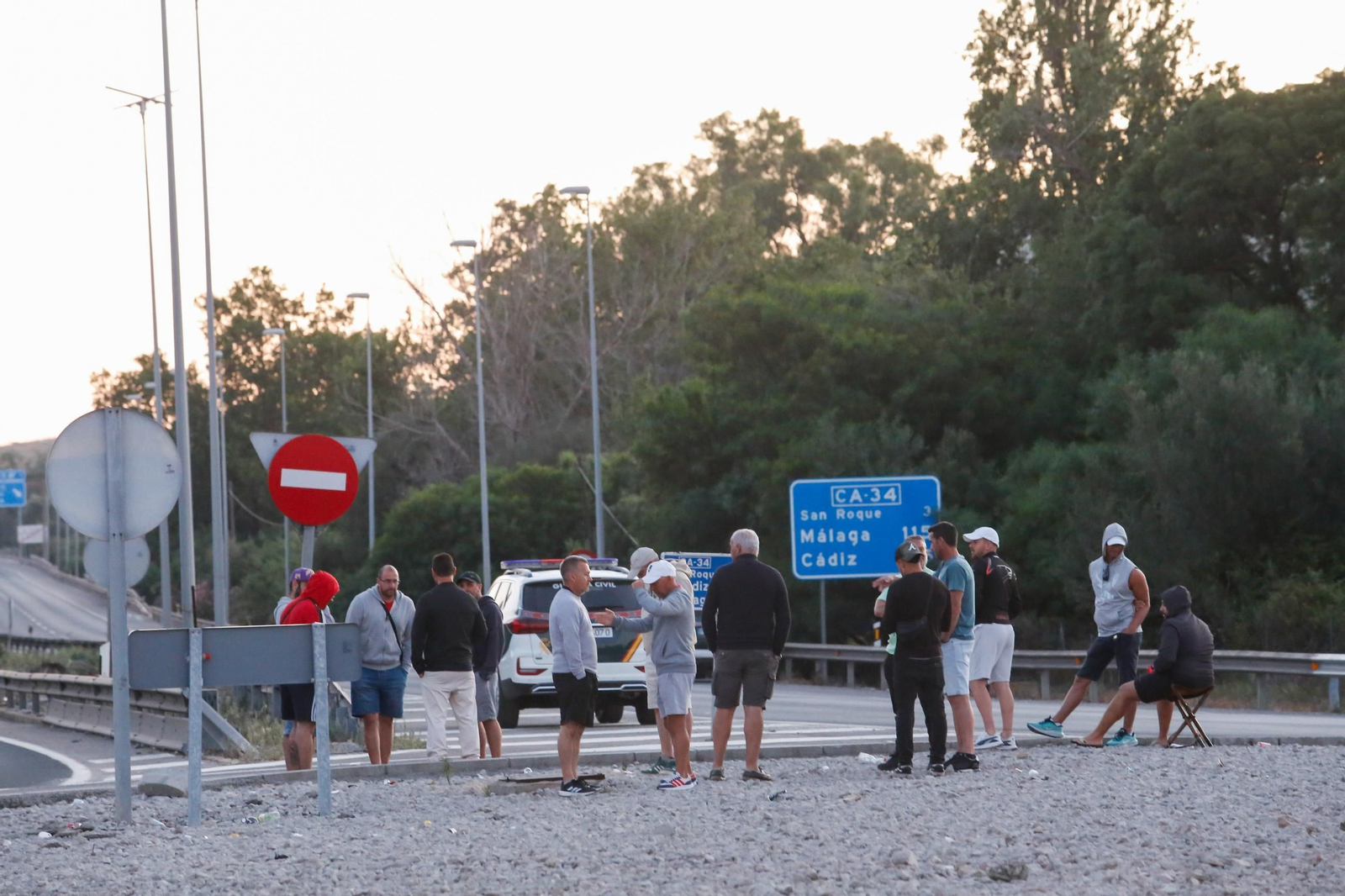 Fotos de la jornada del jueves de la huelga del metal en el Campo de Gibraltar
